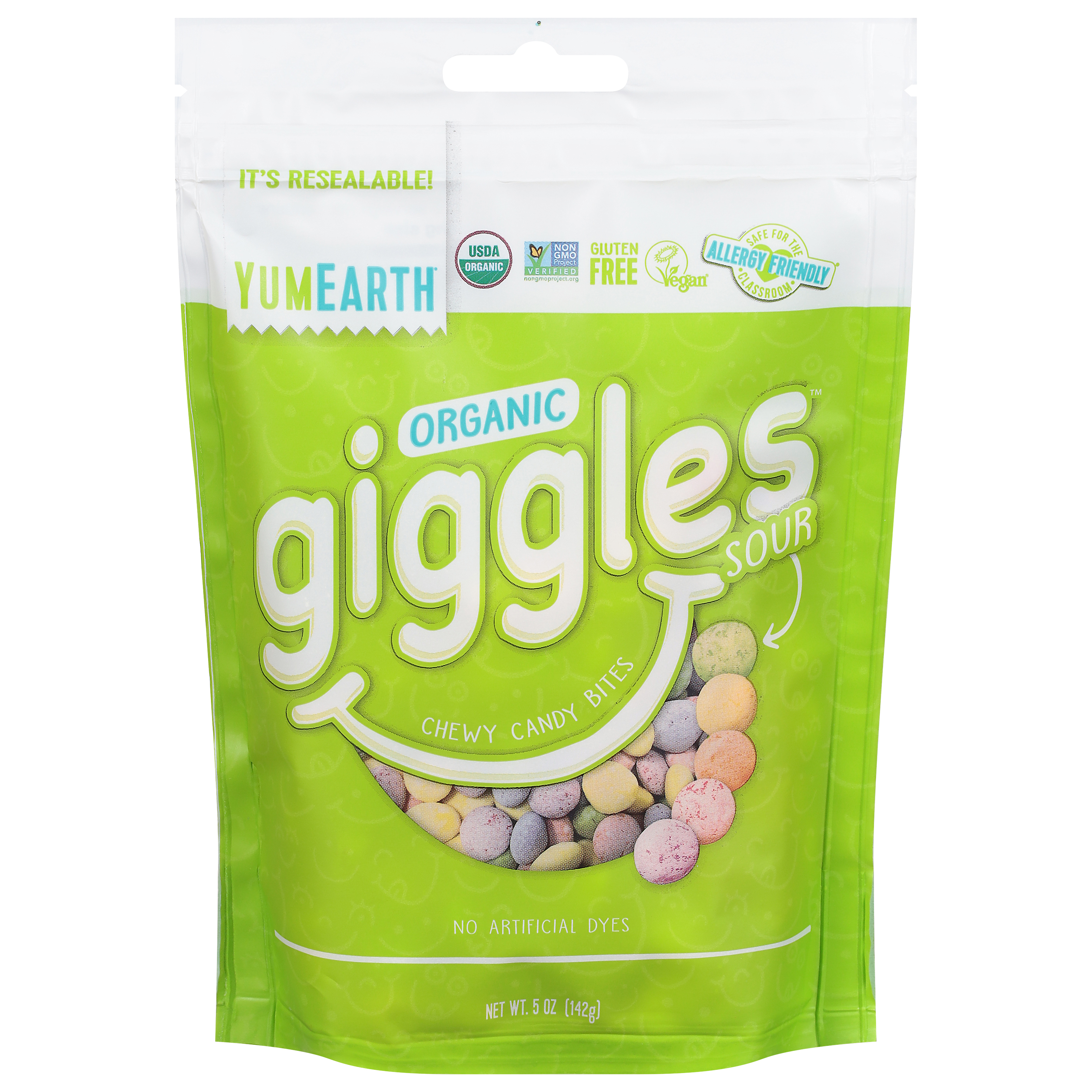 YumEarth Giggles Organic Sour Chewy Candy Bites