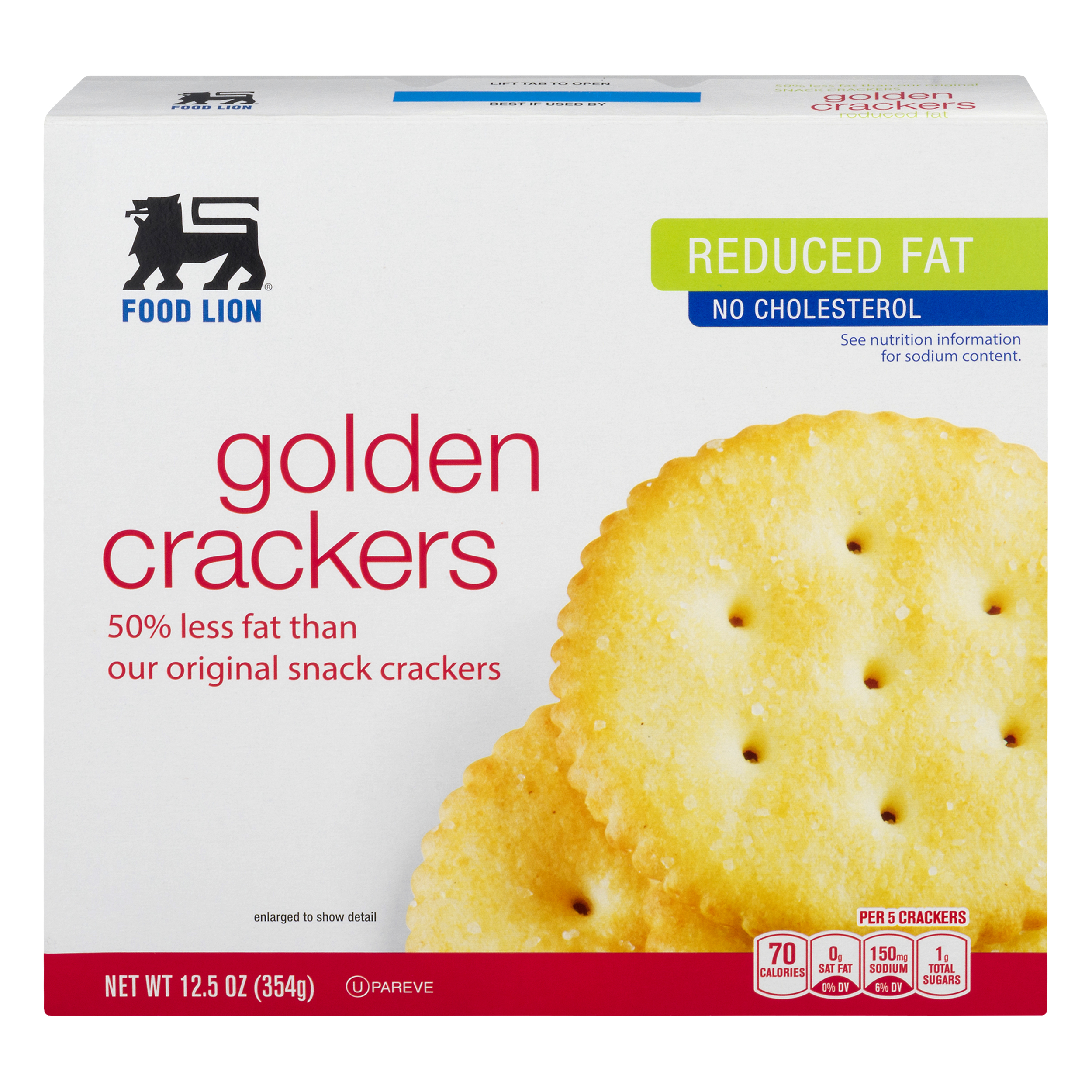 Food Lion Reduced Fat Golden Crackers 12.5 oz BOX