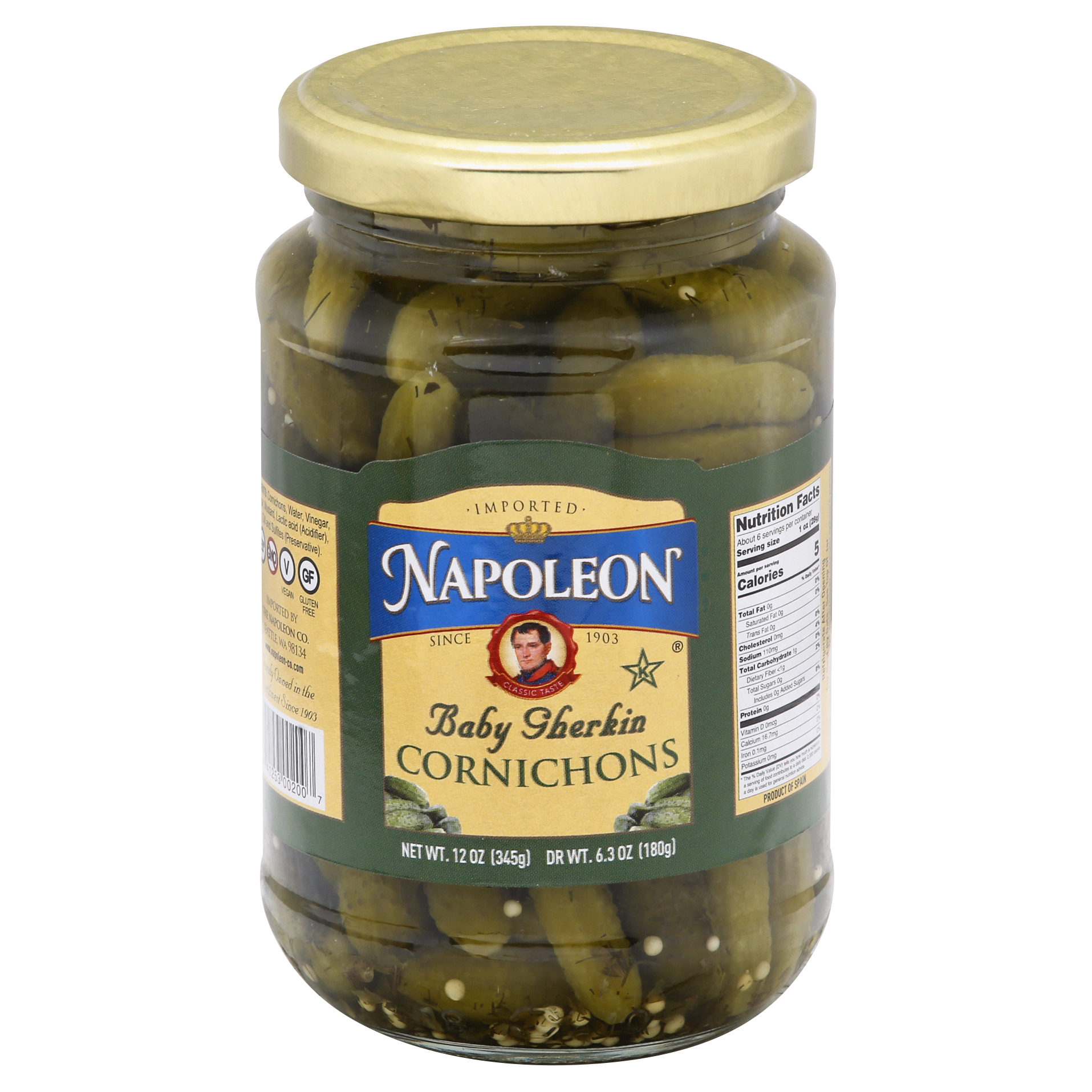 Napoleon Baby Gherkin Cornichons