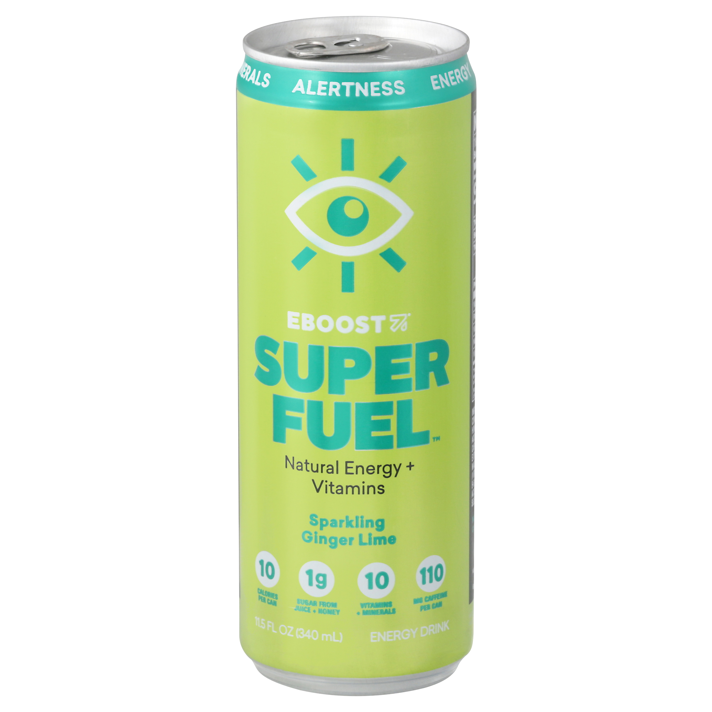 Eboost Super Fuel Sparkling Ginger Lime Energy Drink