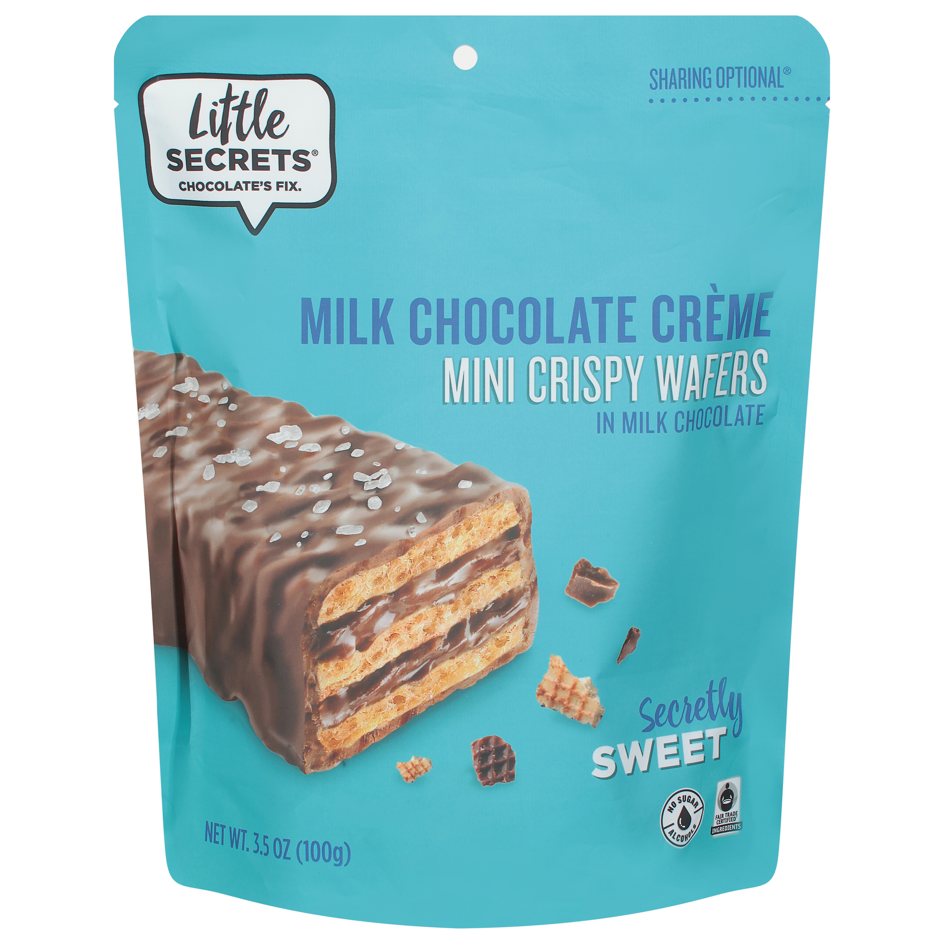 Little Secrets Milk Chocolate Creme Mini Crispy Wafers in Milk Chocolate
