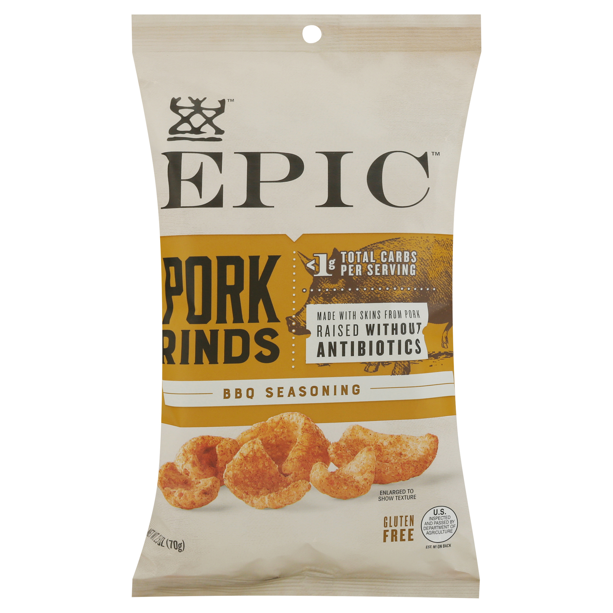 Epic Gluten Free BBQ Seasoning Pork Rinds