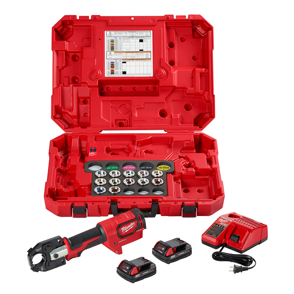 Product image for Milwaukee 2679-350A 350 MCM Crimper Kit