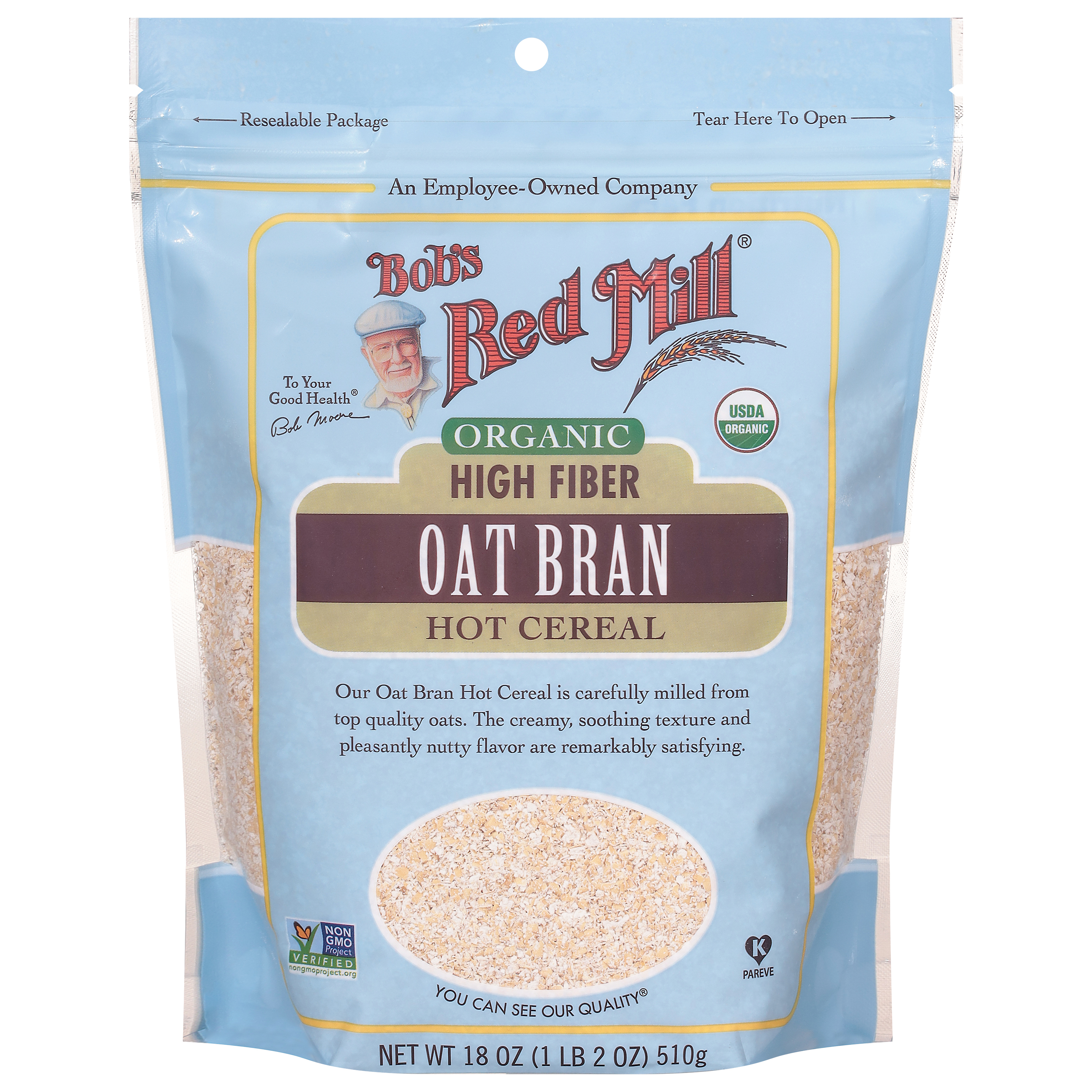 Bob's Red Mill Organic Oat Bran Hot Cereal