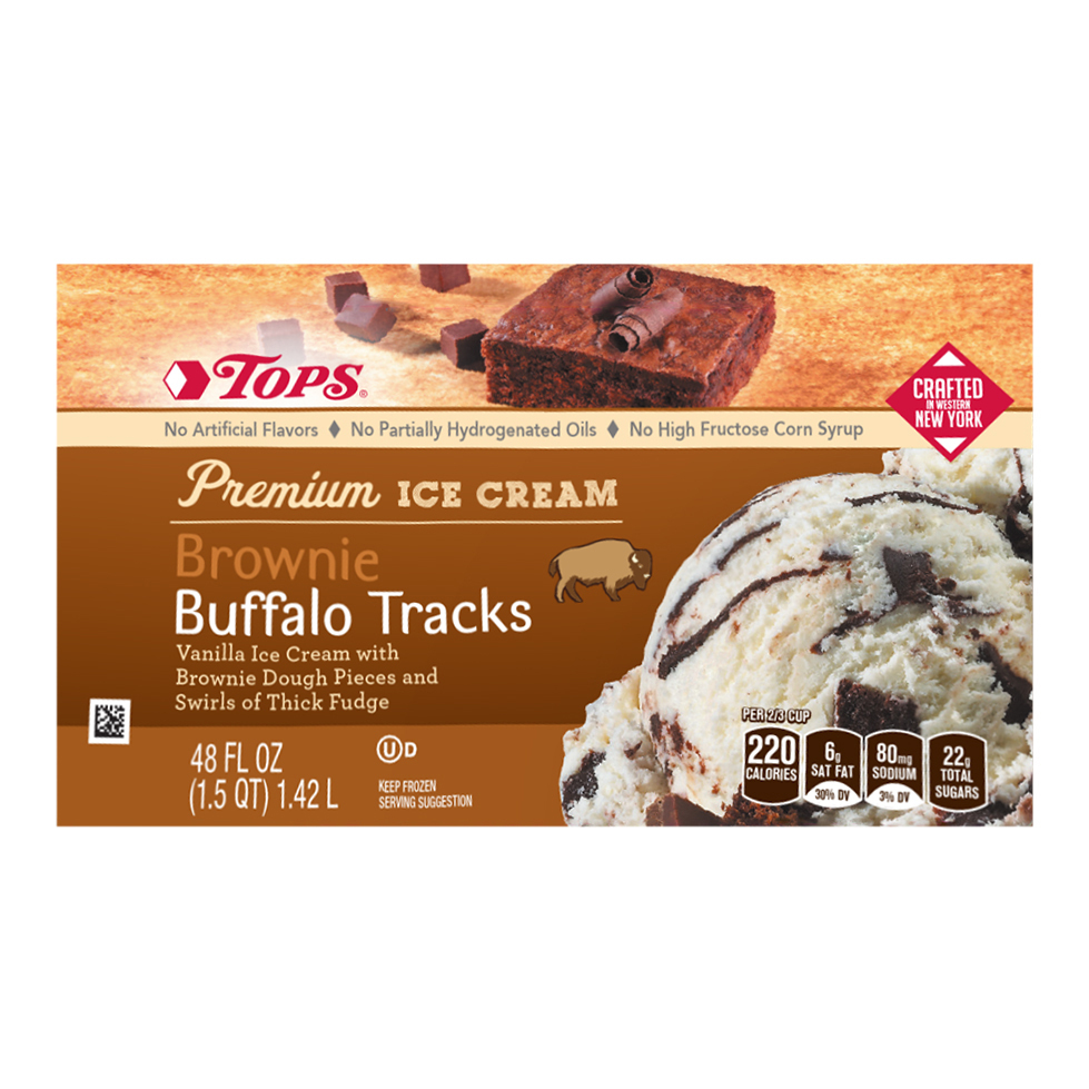 Tops Premium Buffalo Tracks Ice Cream 48 fl oz