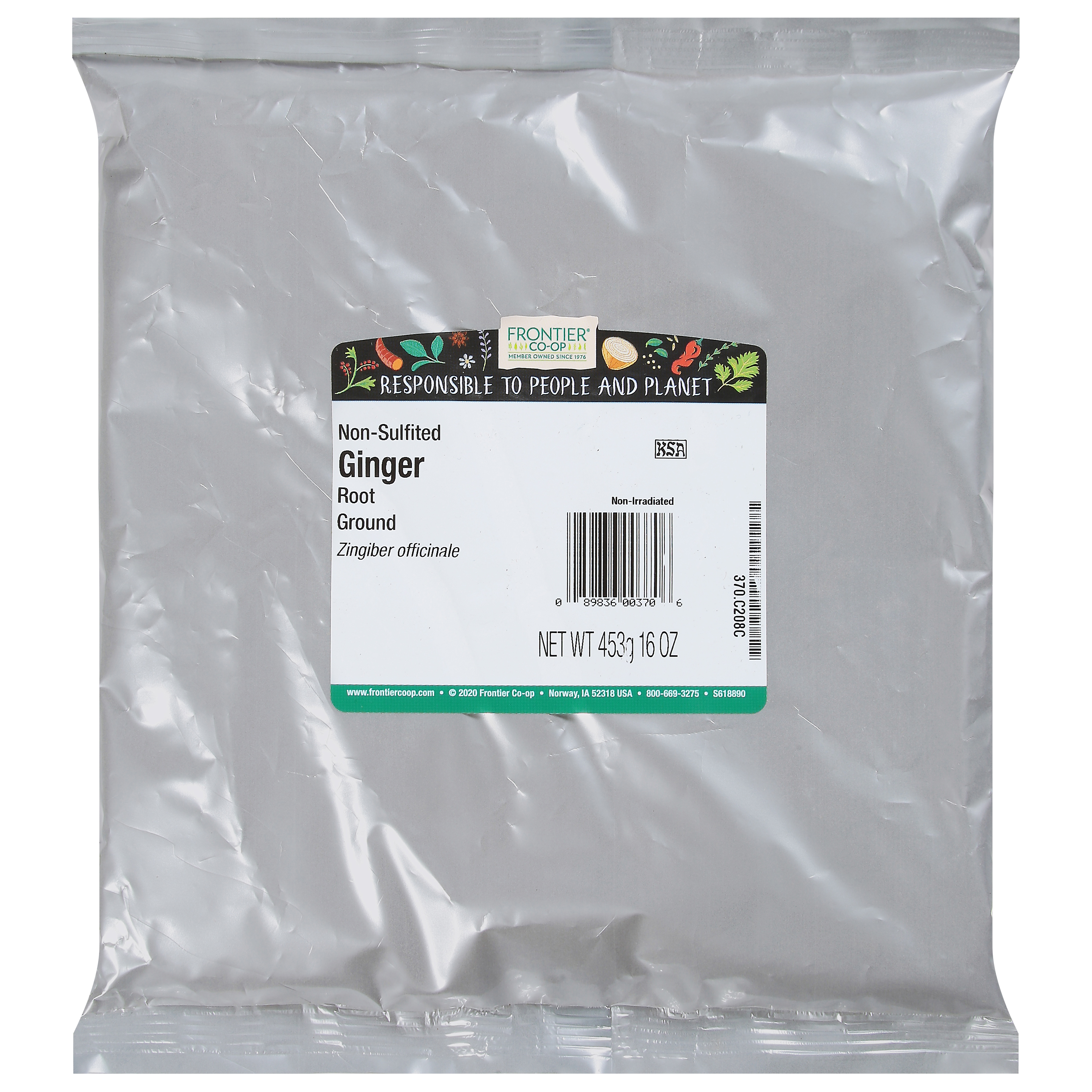 Frontier Co-op Ground Root Non-Sulfited Ginger