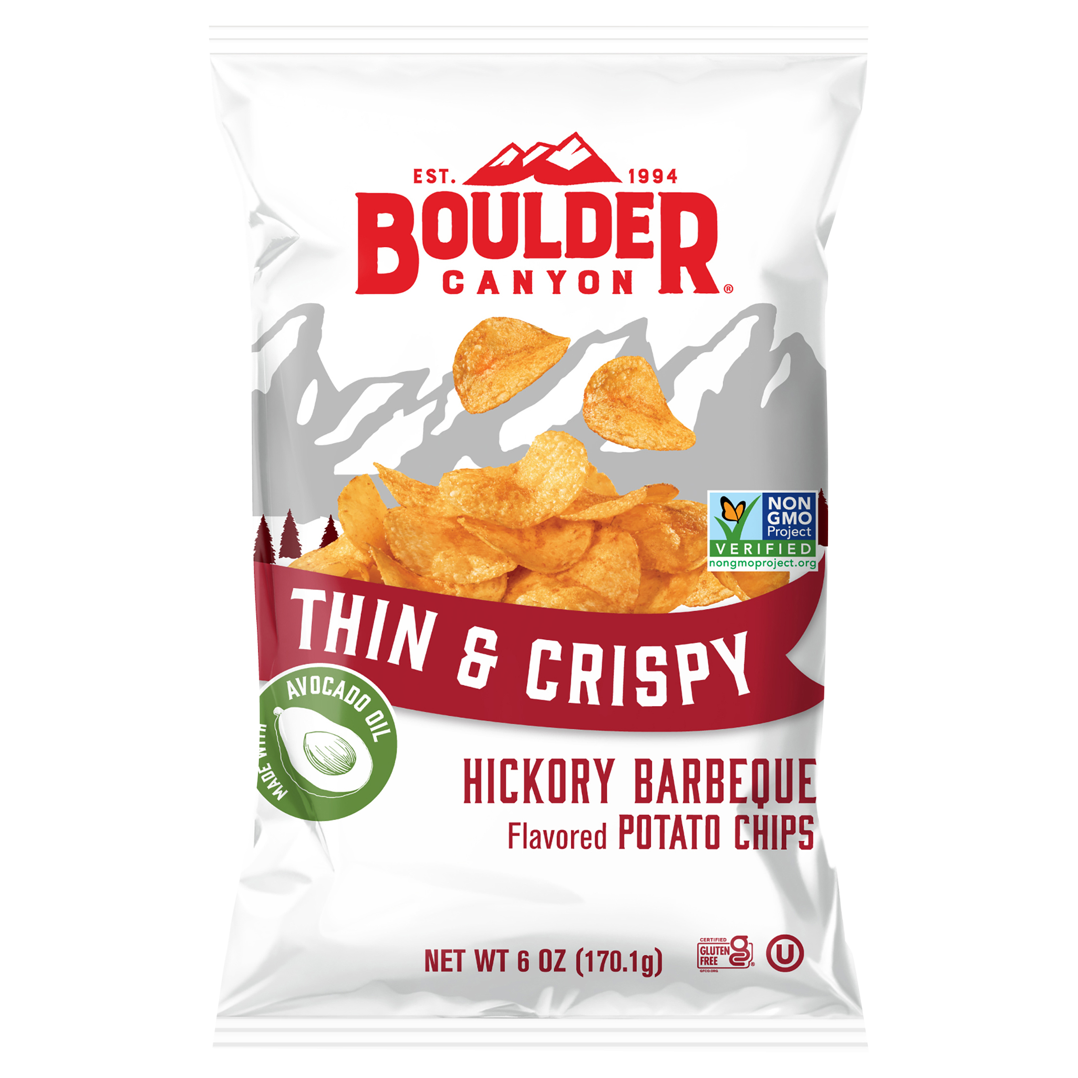 Boulder Canyon Hickory Barbeque Kettle Style Potato Chips