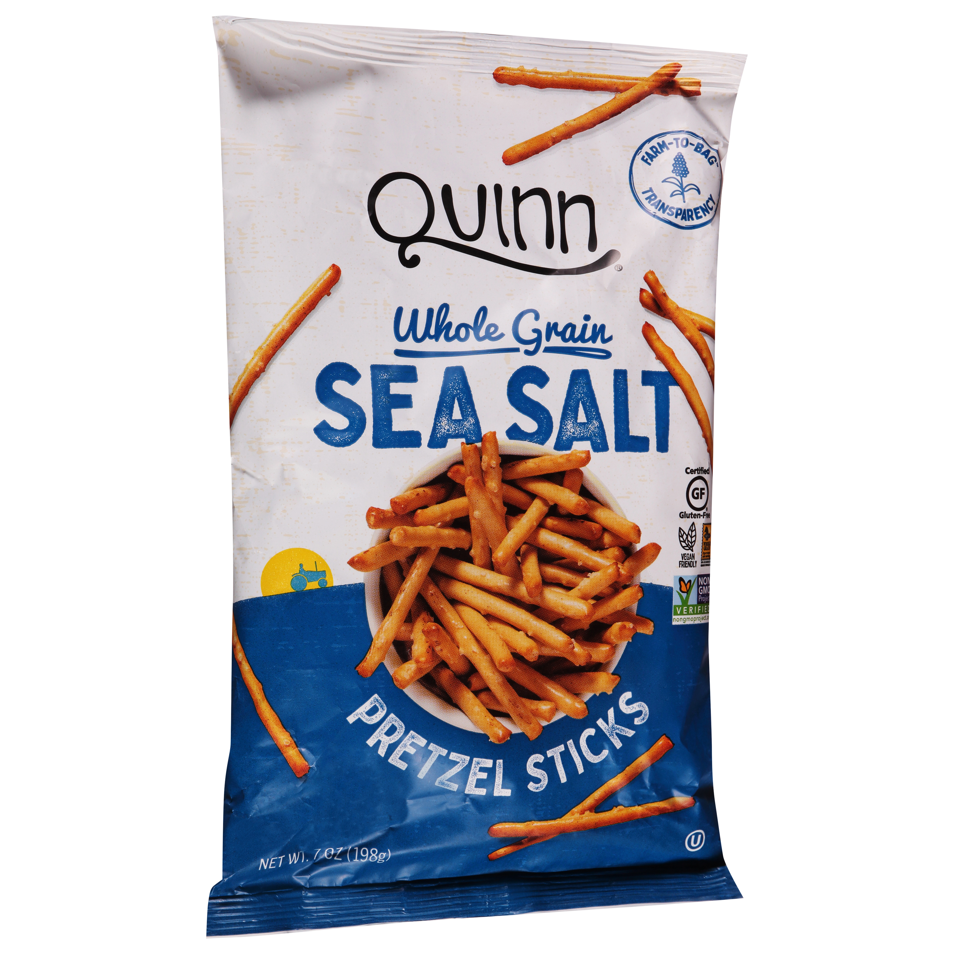 Quinn Whole Grain Sea Salt Pretzel Sticks