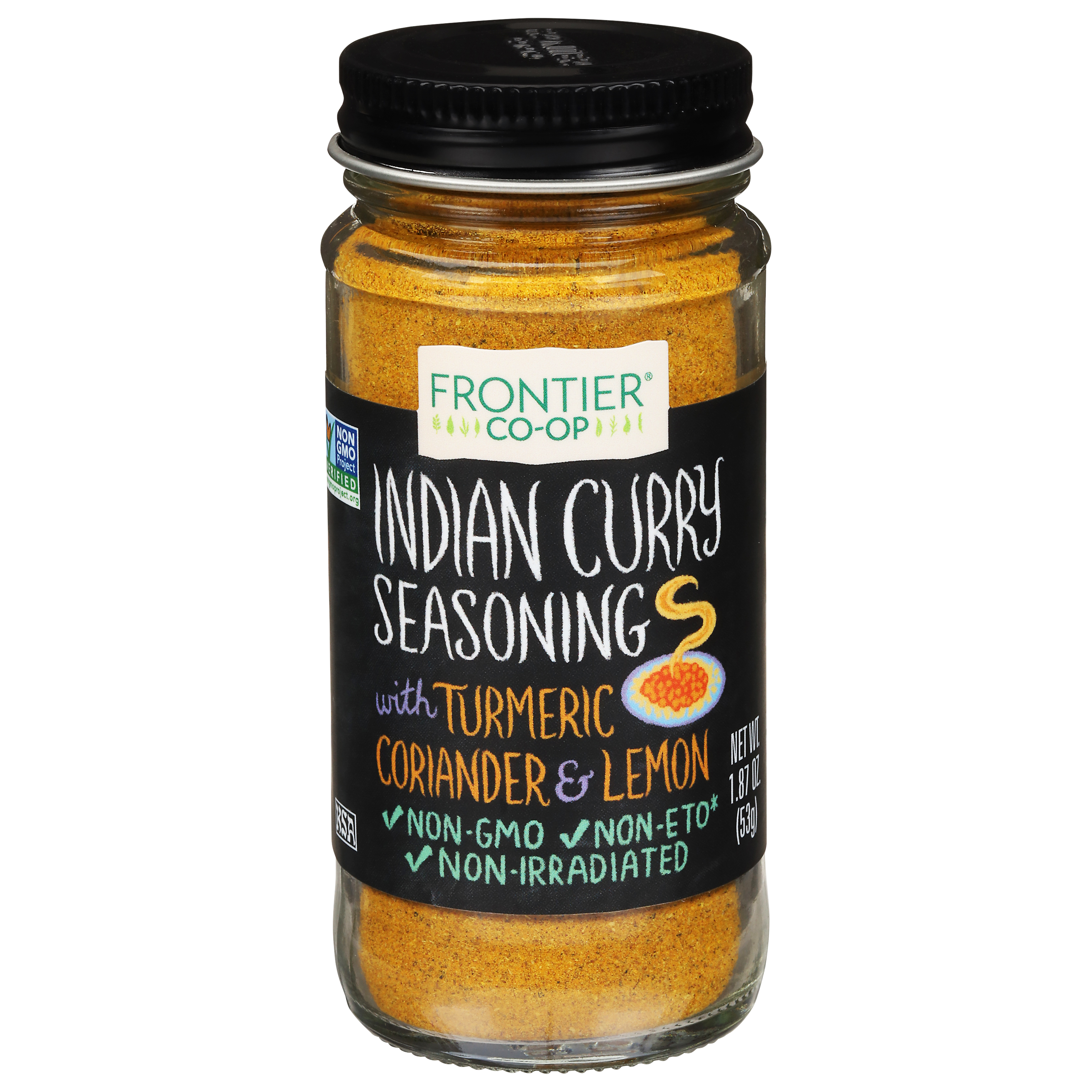 Frontier Co-op with Turmeric, Coriander & Lemon Indian Curry Seasoning