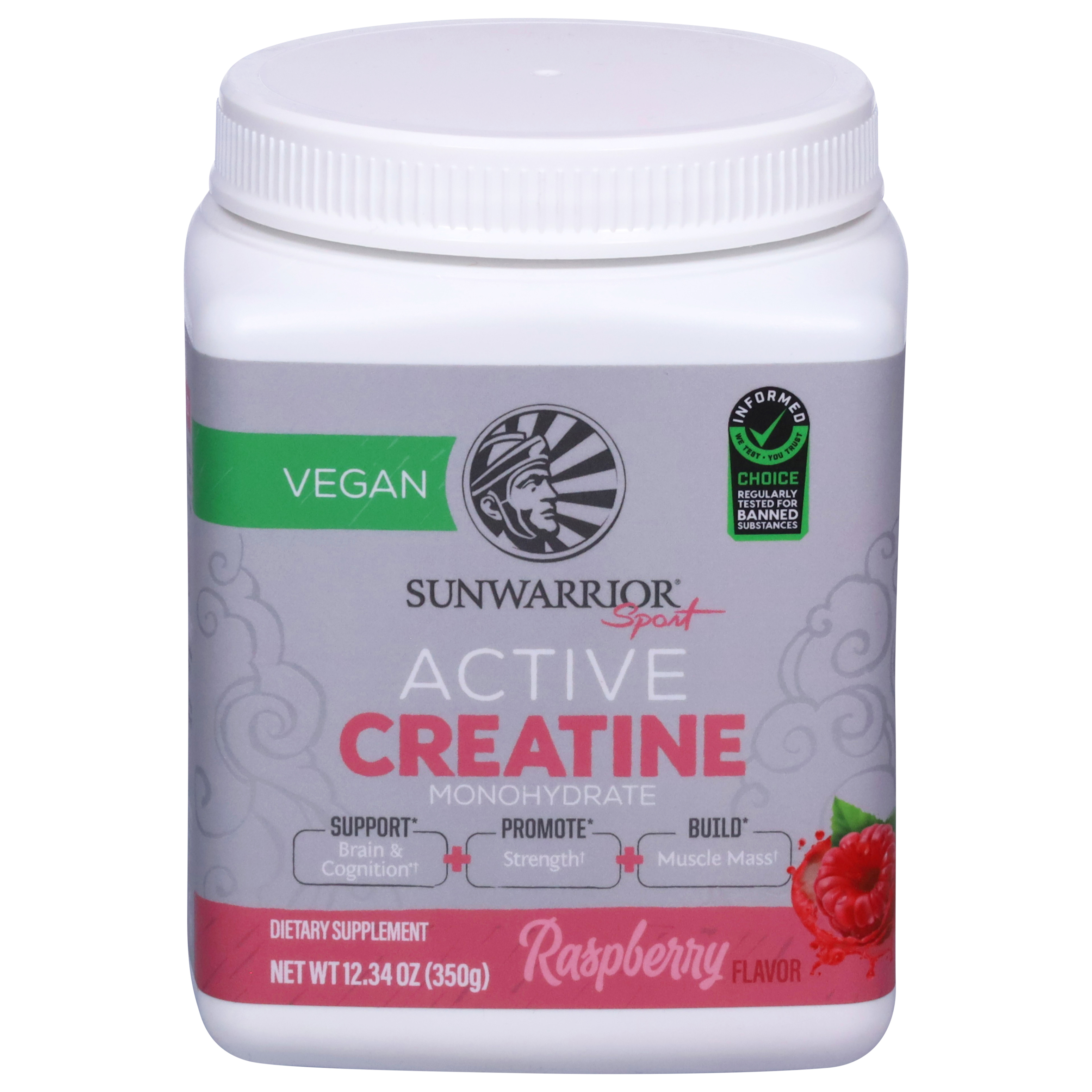 Sunwarrior Sport Active Monohydrate Vegan Raspberry Flavor Creatine