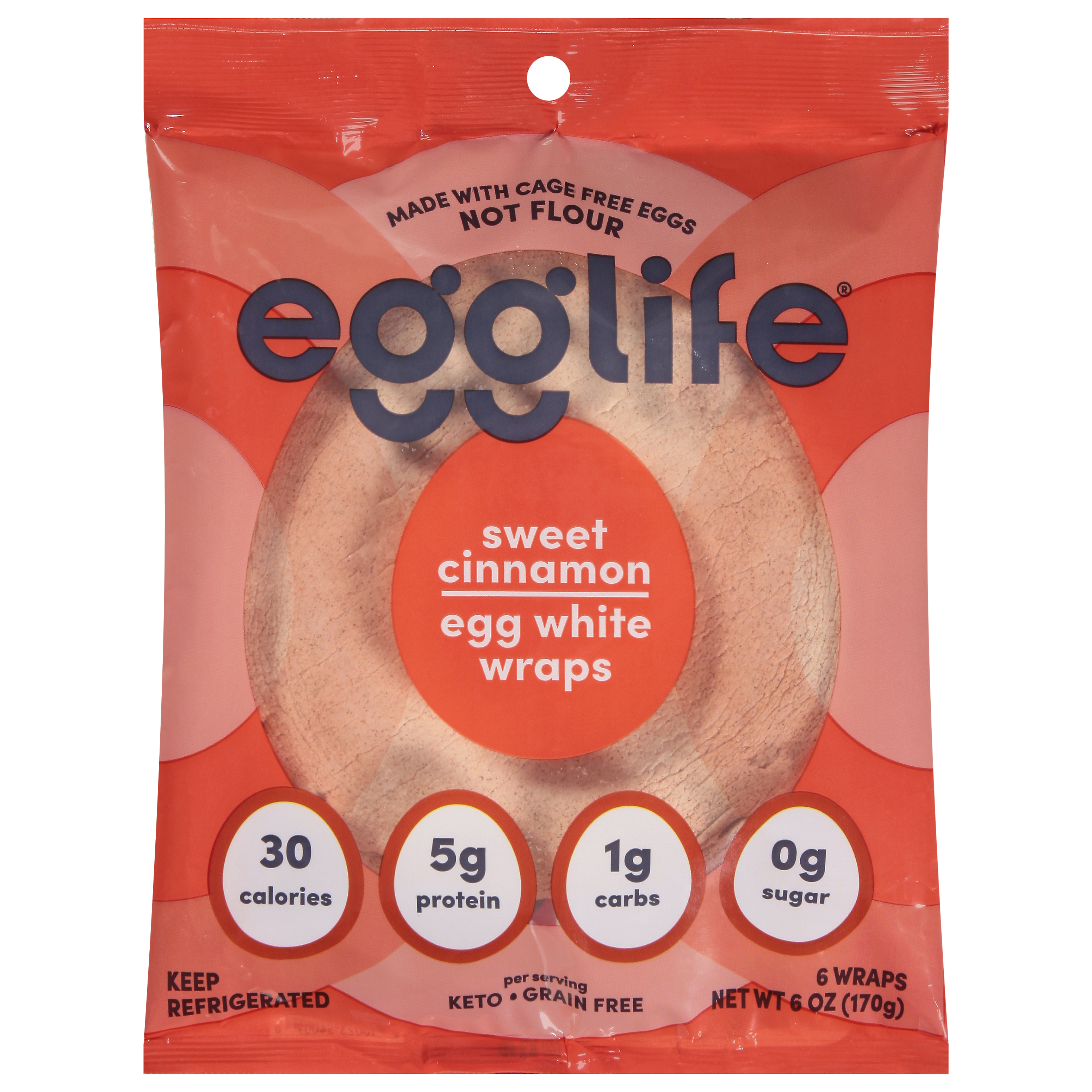 Egglife Sweet Cinnamon Egg White Wraps