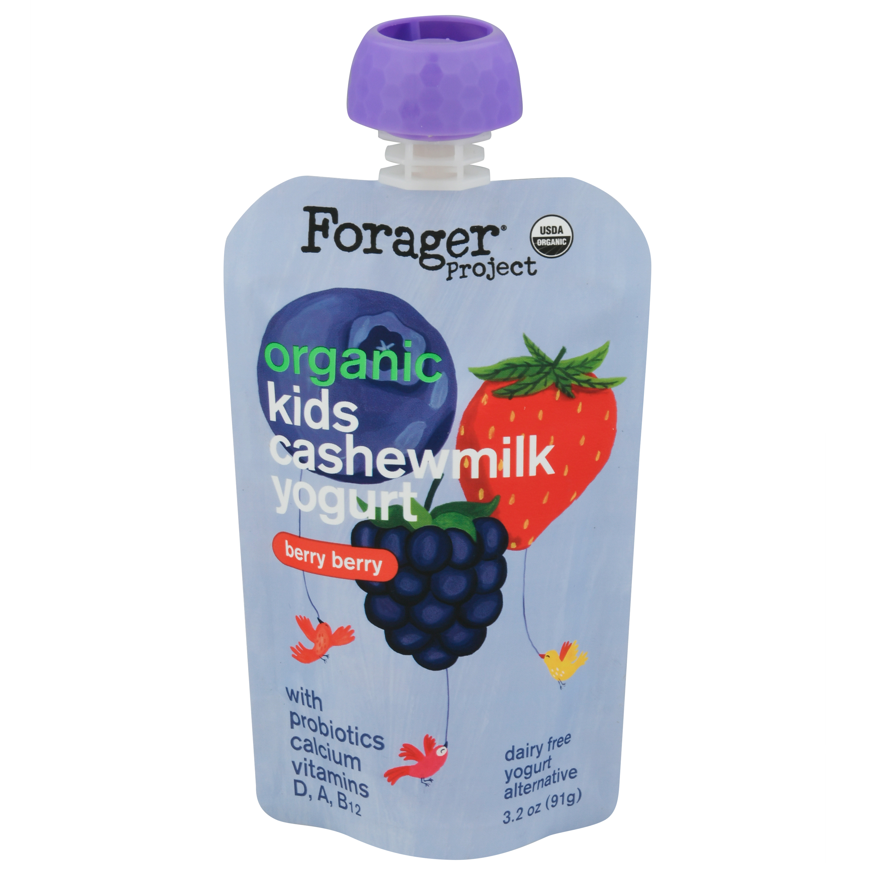 Forager Project Dairy Free Organic Kids Berry Berry Cashewmilk Yogurt