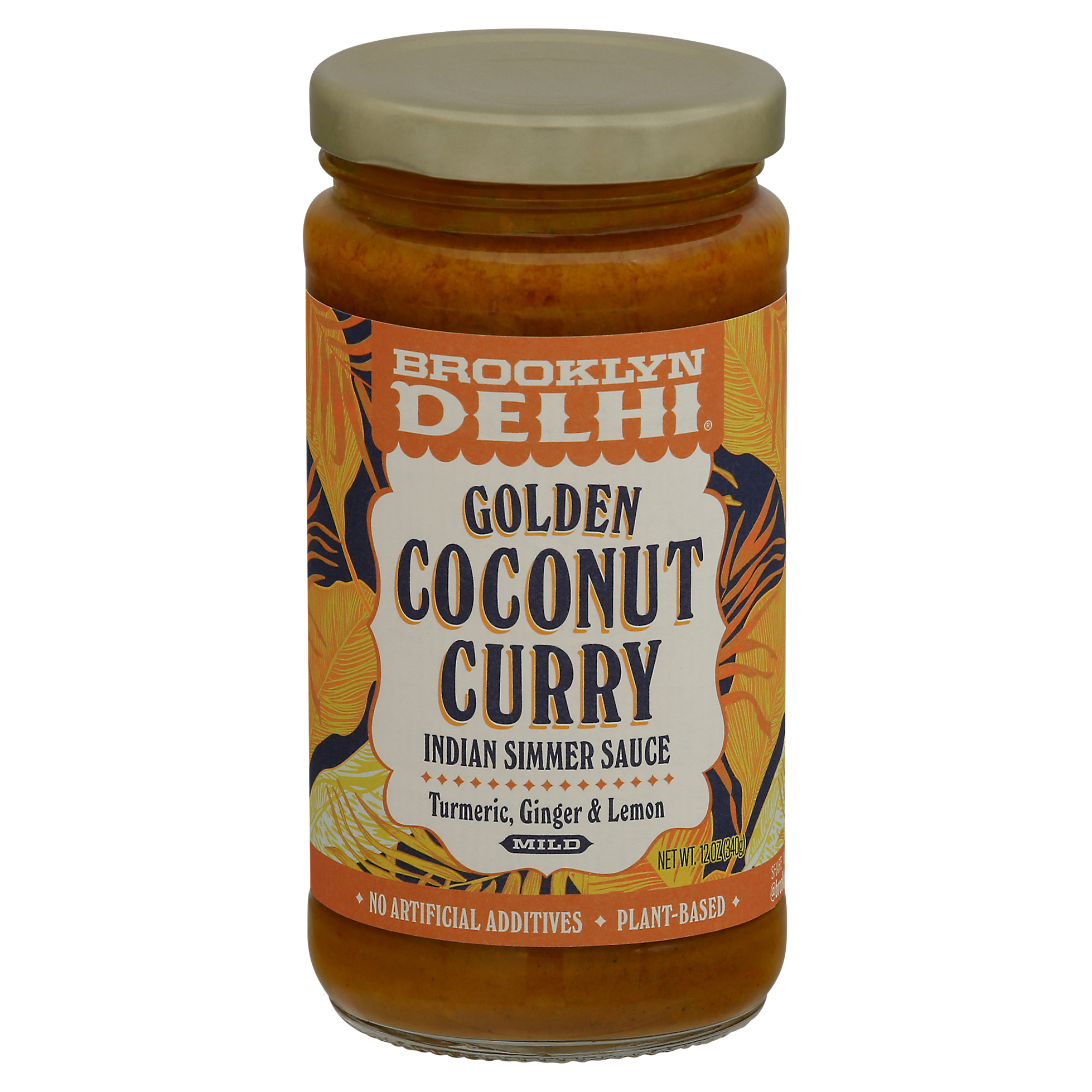 Brooklyn Delhi Mild Golden Coconut Curry Indian Simmer Sauce