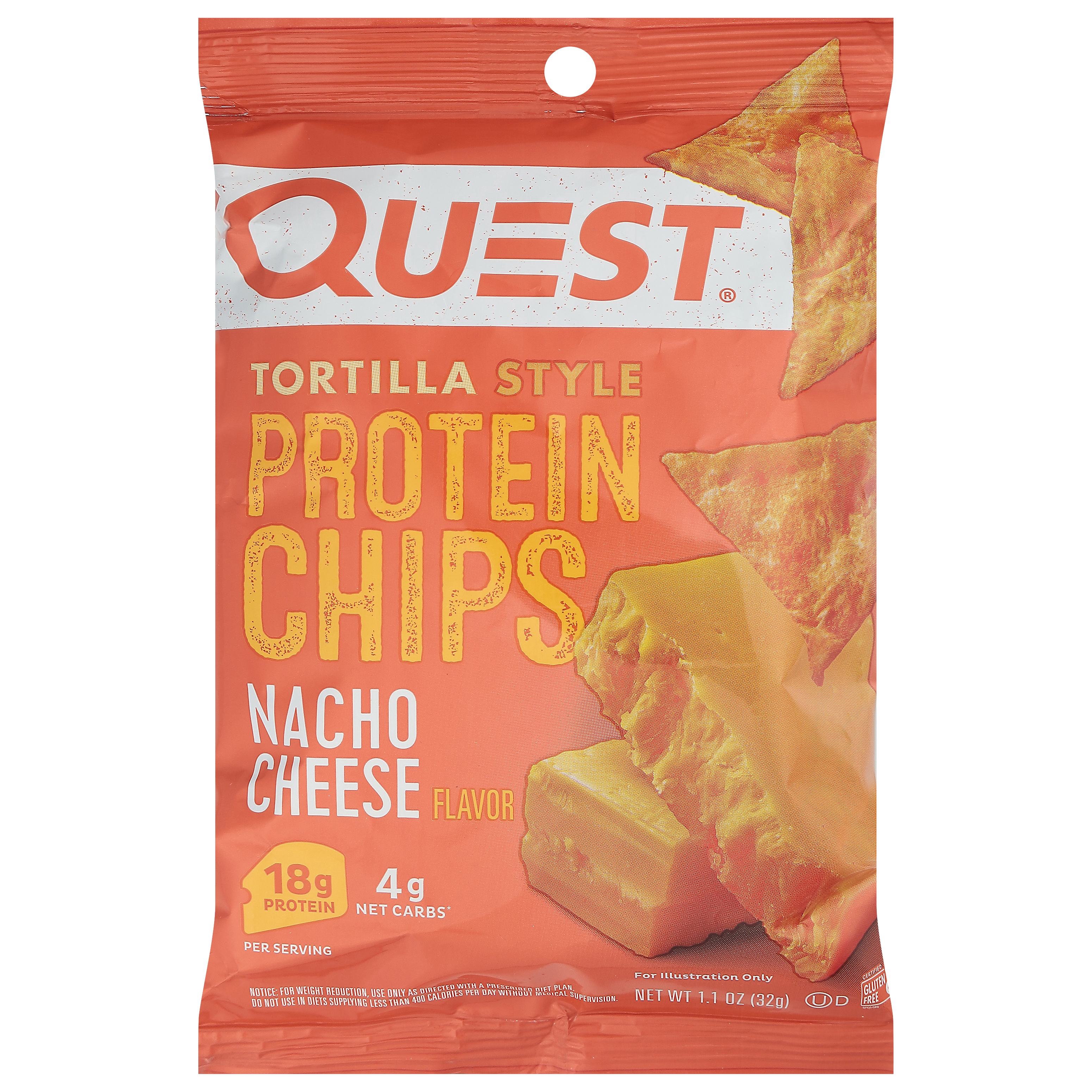 Quest Tortilla Style Nacho Cheese Flavor Protein Chips