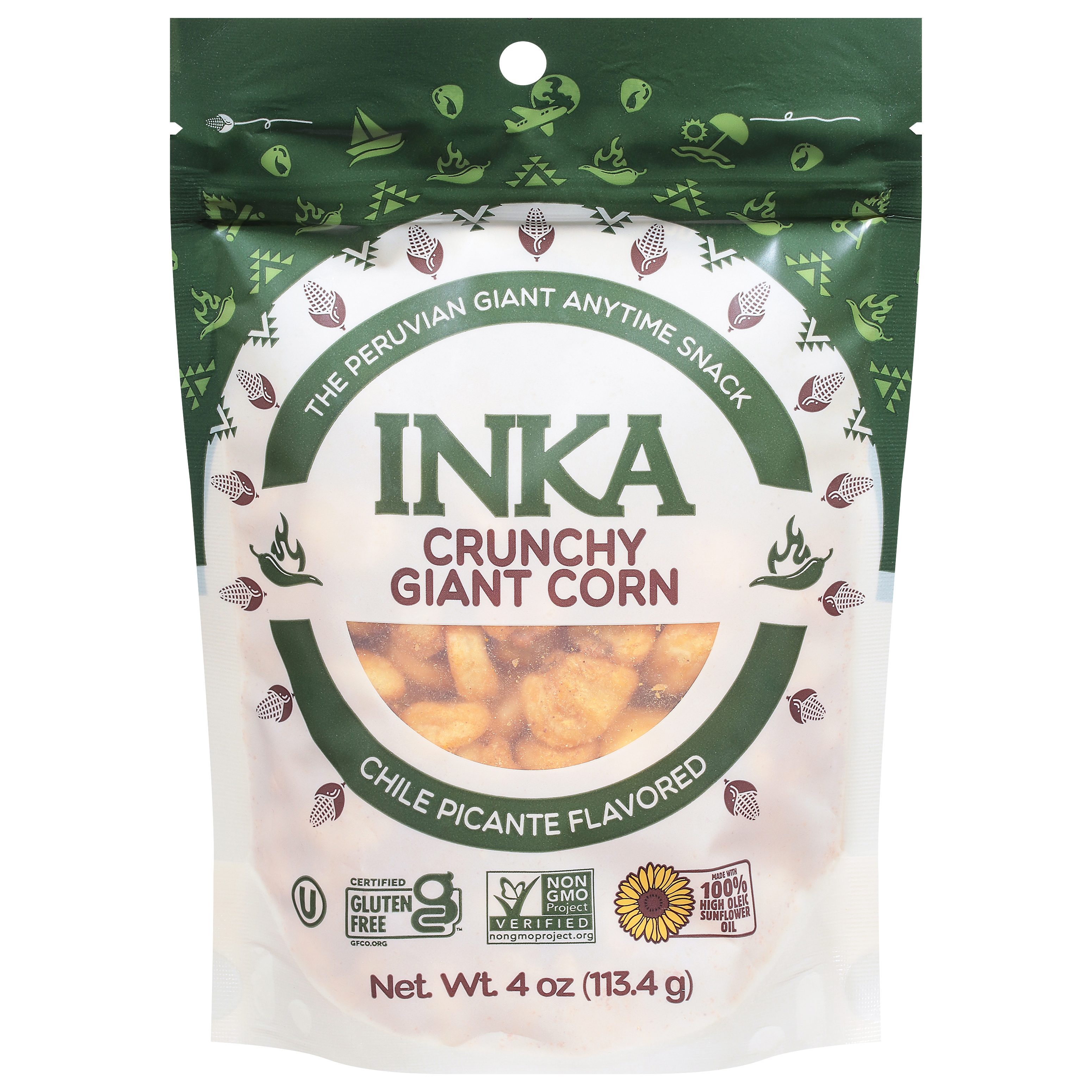 inka Crunchy Chile Picante Flavored Giant Corn