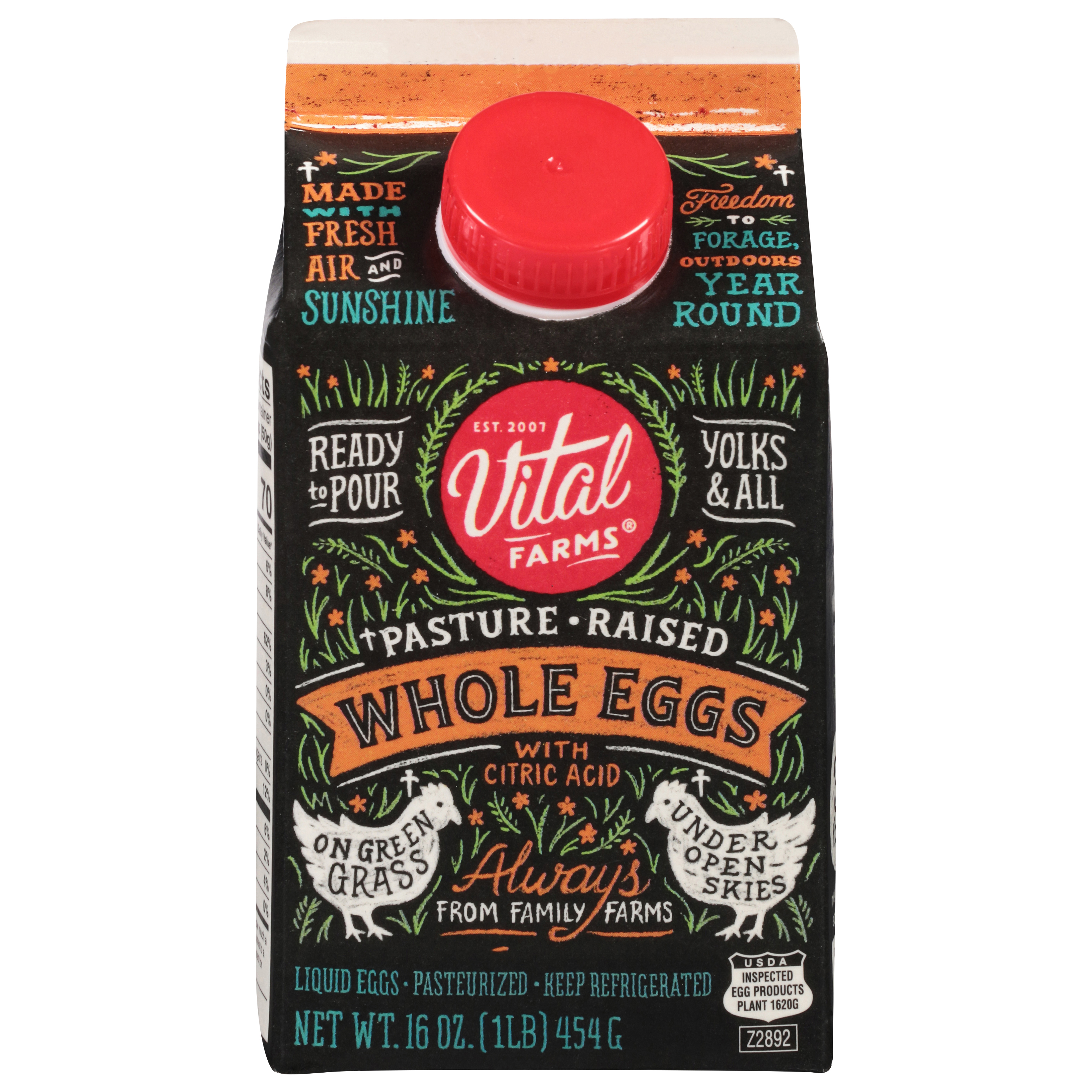 Vital Farms Pasteurized Whole Liquid Eggs with Citric Acid
