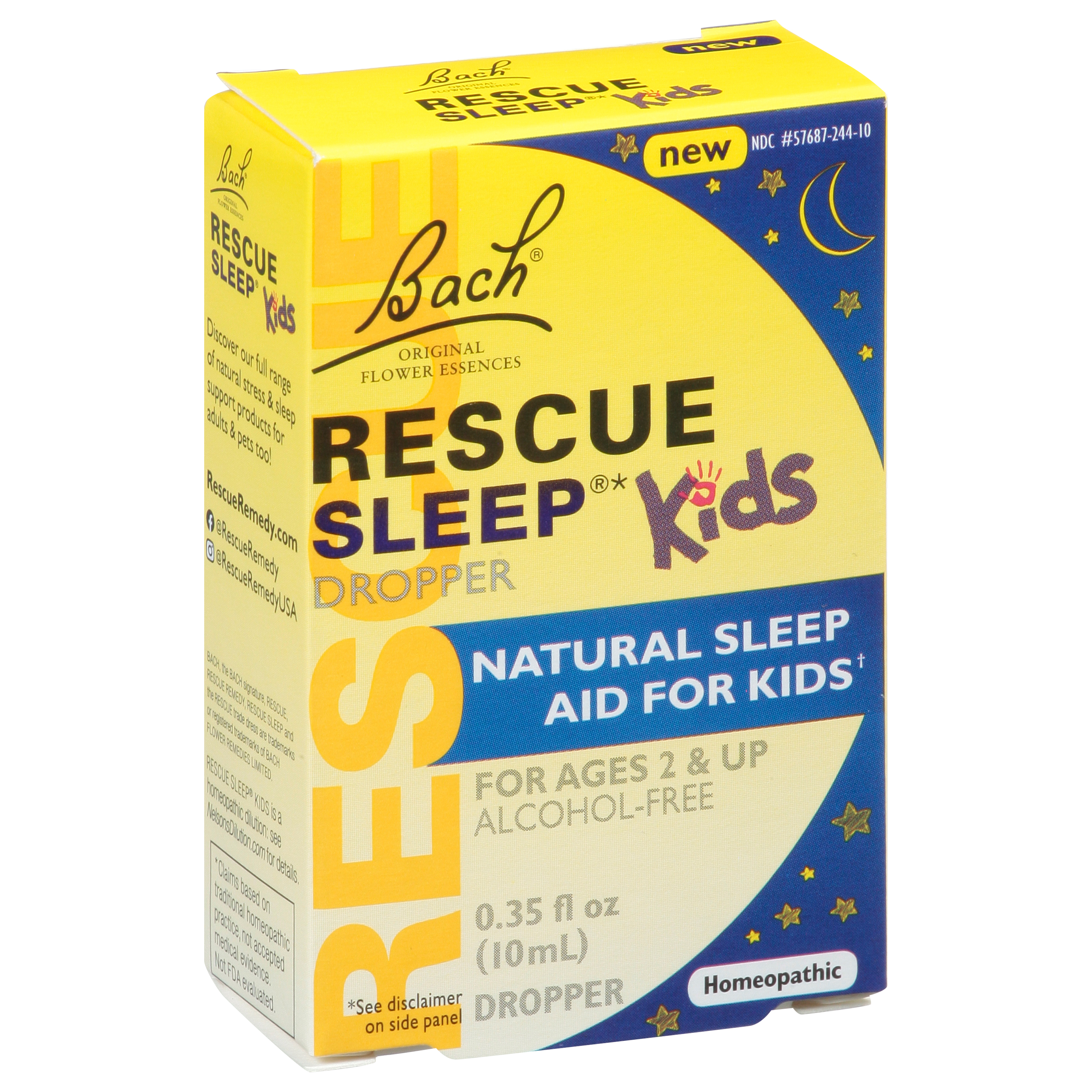 Bach Original Flower Remedies Rescue Sleep Kids Natural Sleep Aid for Kids Dropper