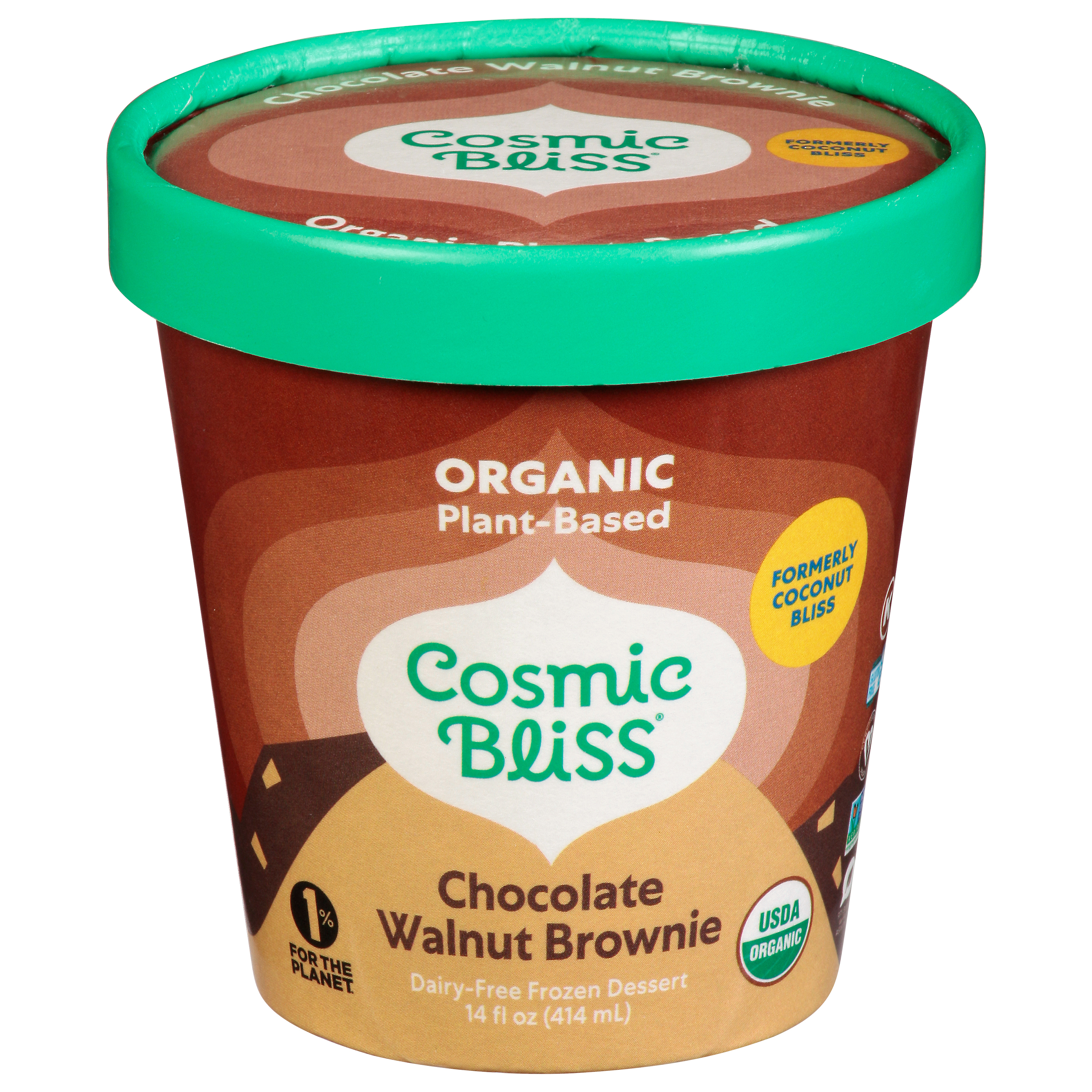Cosmic Bliss Dairy-Free Organic Chocolate Walnut Brownie Frozen Dessert