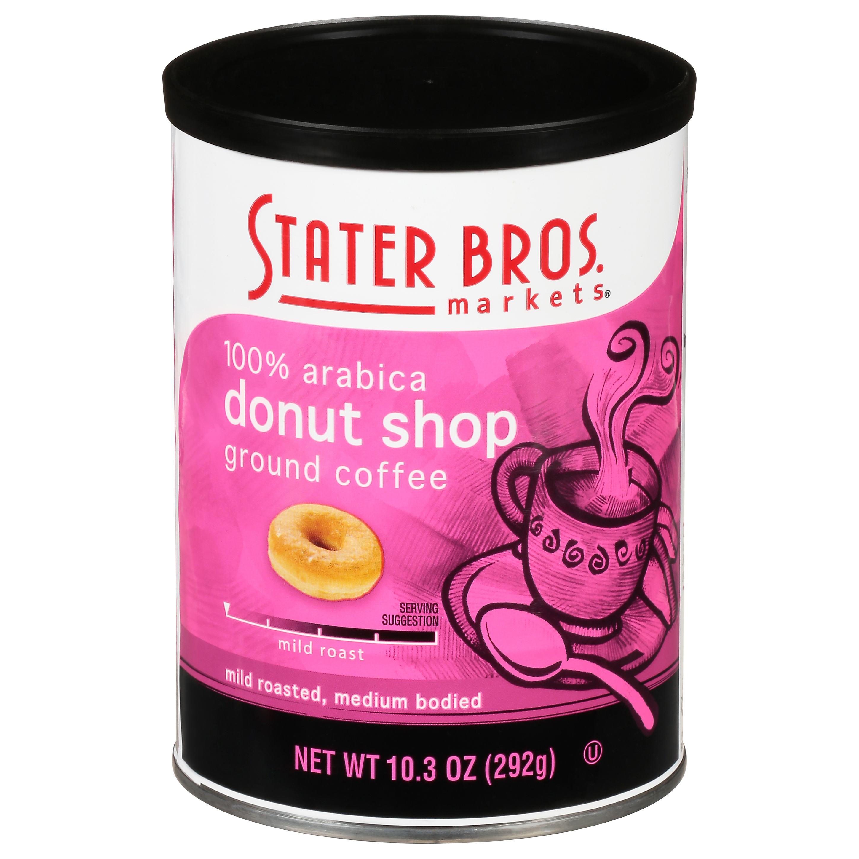 Stater Bros. Markets Mild Roast Ground Donut Shop Coffee 10.3 oz Container