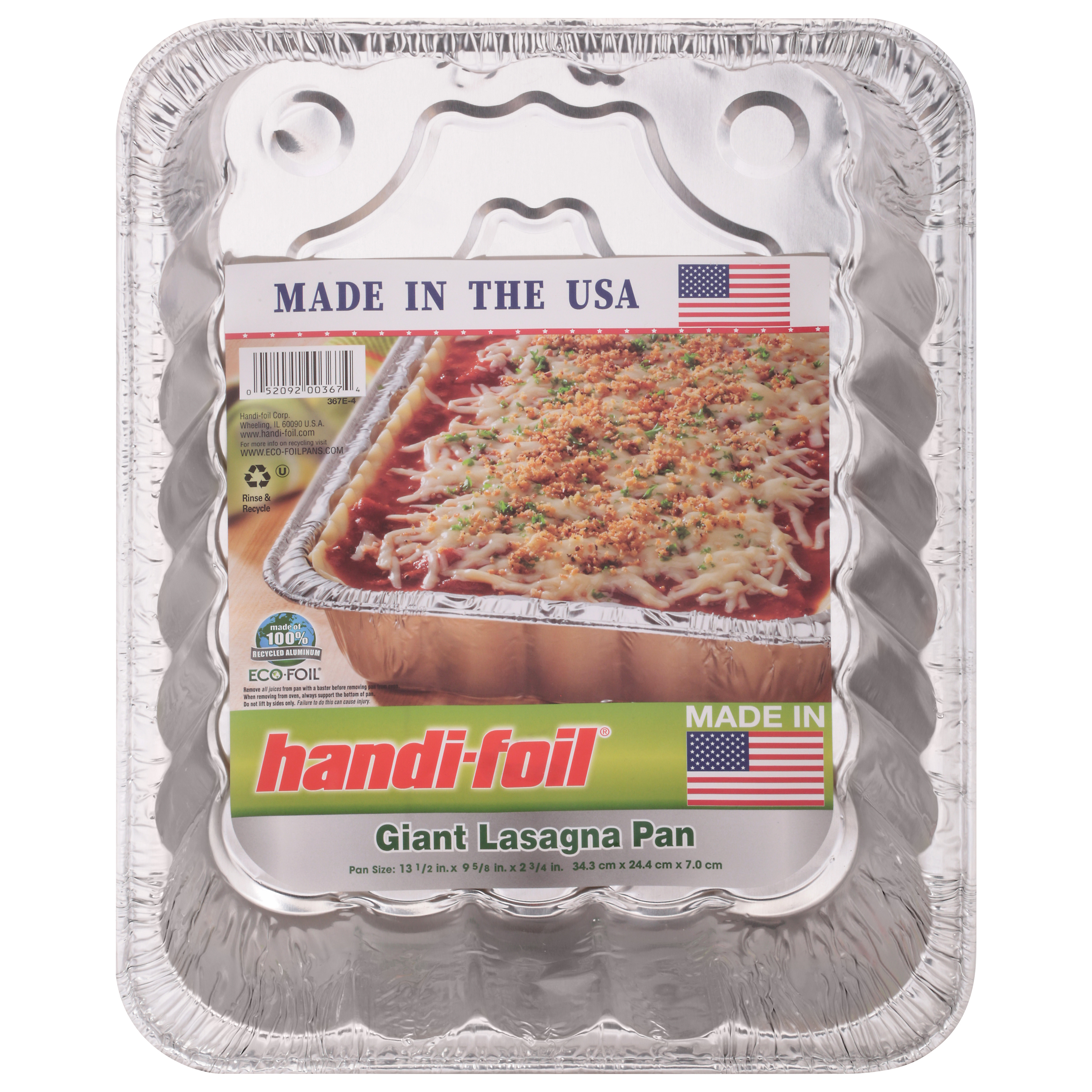 Handi-foilÂ Eco-FoilÂ Giant Lasagna Pan - Silver 1 ct