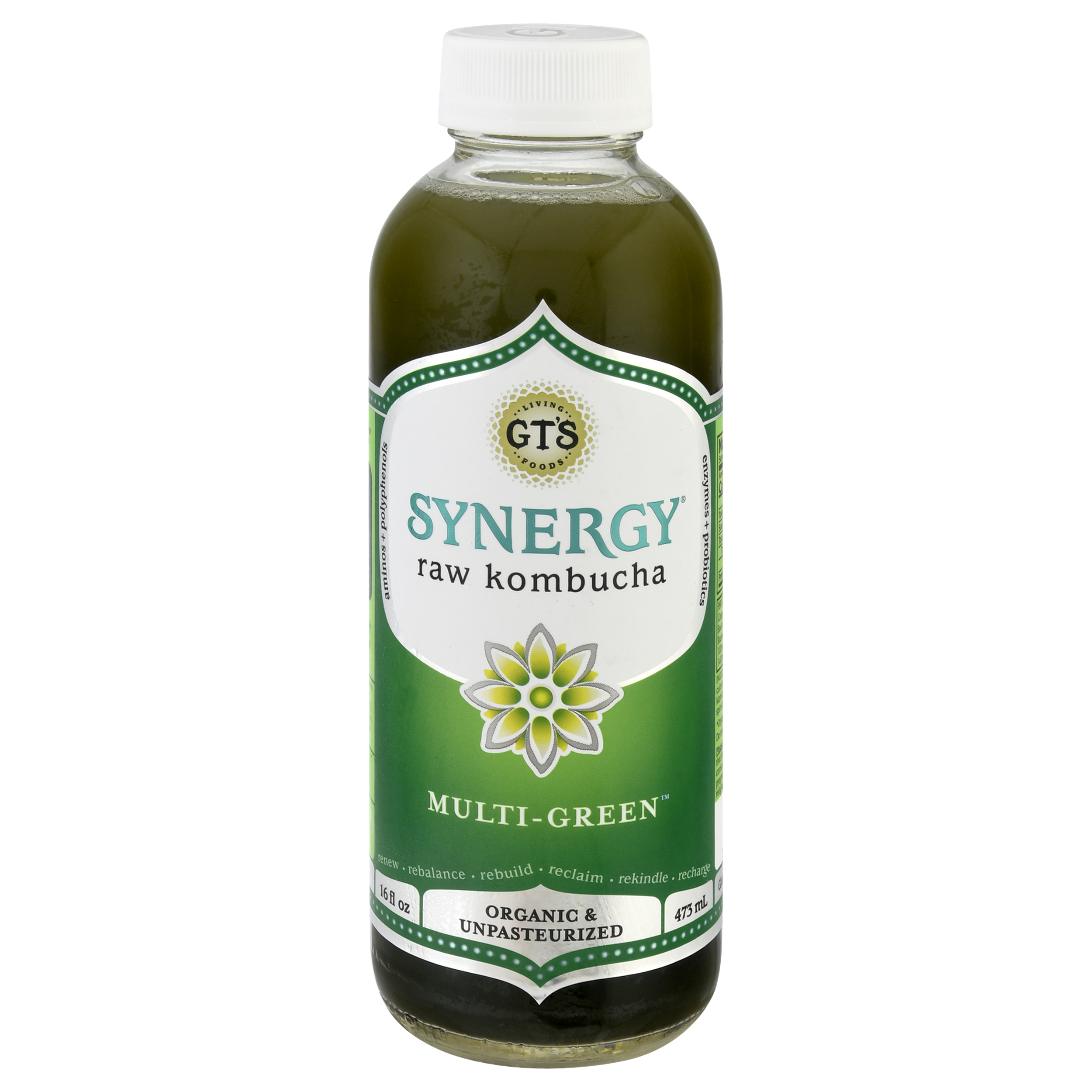 GTs Synergy Multi-Green Raw Kombucha