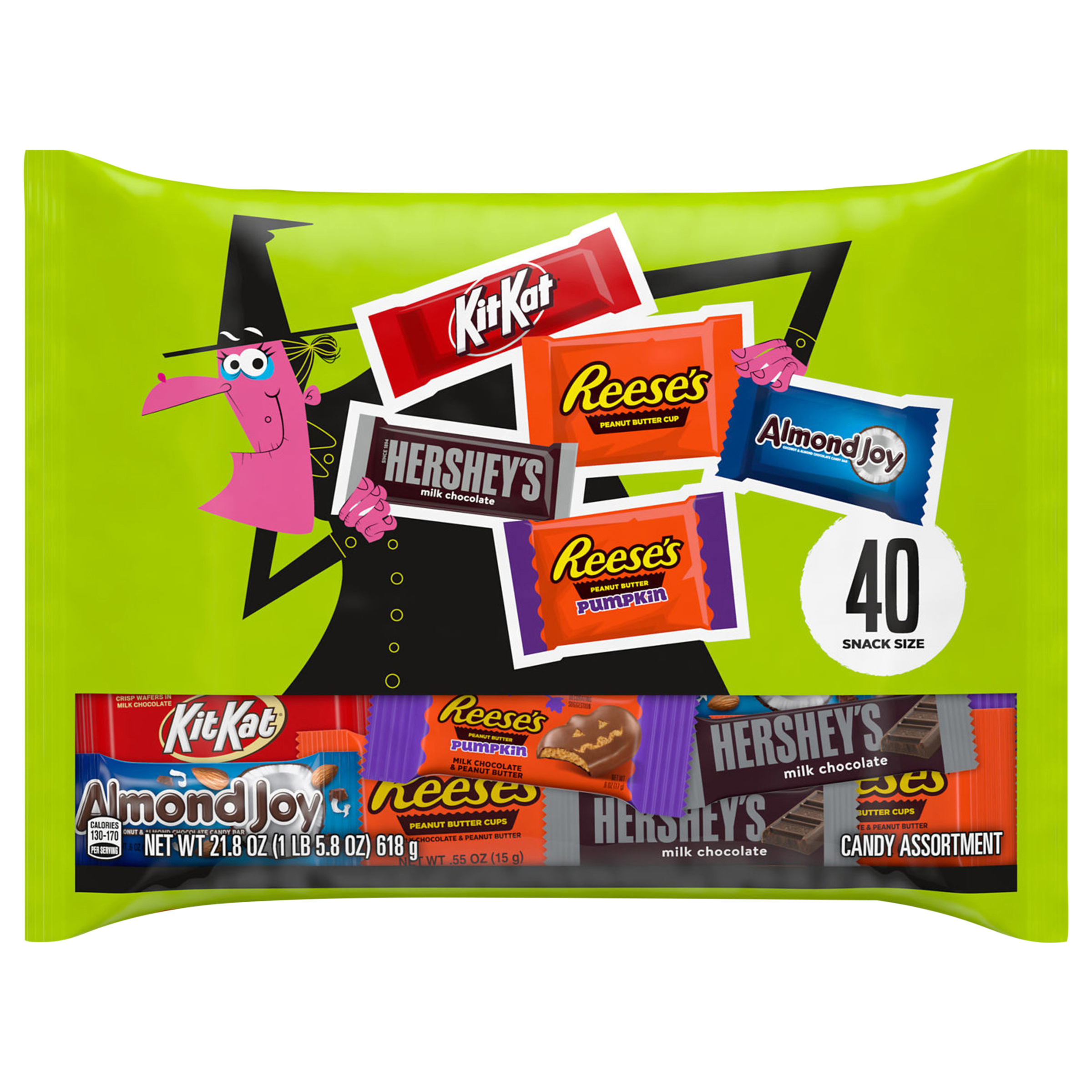 Hershey's Candy Assortment, Snack Size, 40 Each