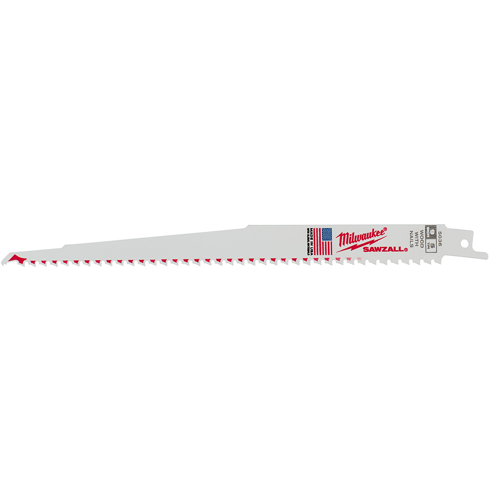 9" 5 TPI Wood Cutting Sawzall Blades Bulk 10