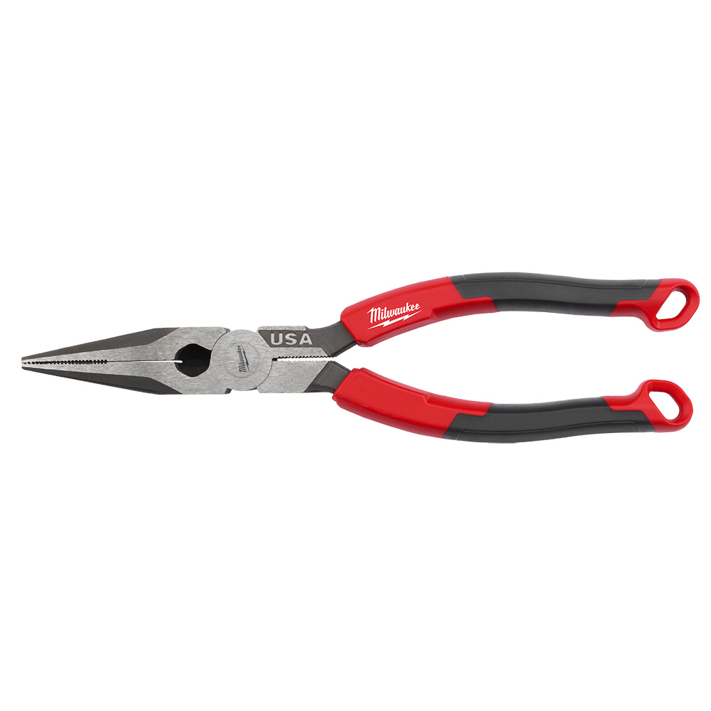 MIL MT555 8" Long Nose Comfort Grip Pliers (USA)