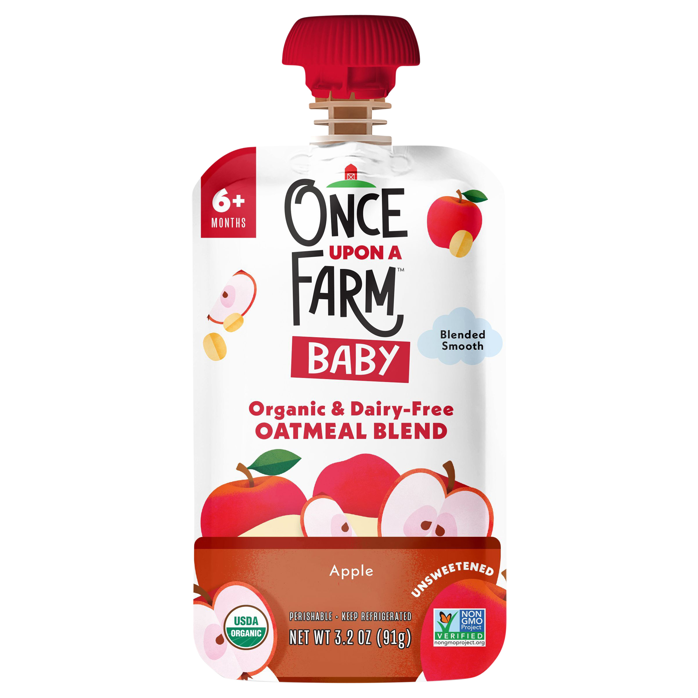 Once Upon a Farm Baby Oatmeal Apple Pouch,