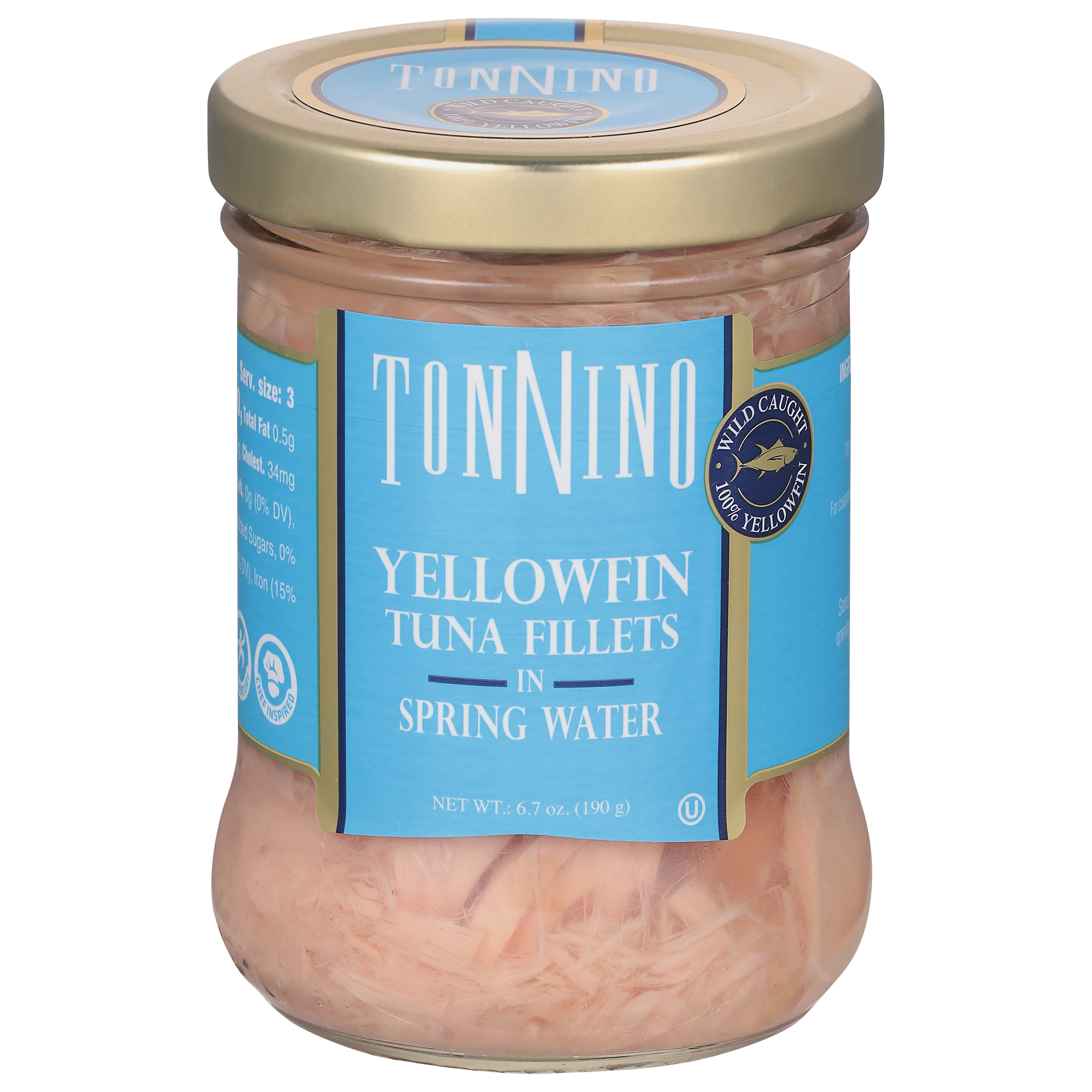 Tonnino Yellowfin Tuna Fillets in Spring Water