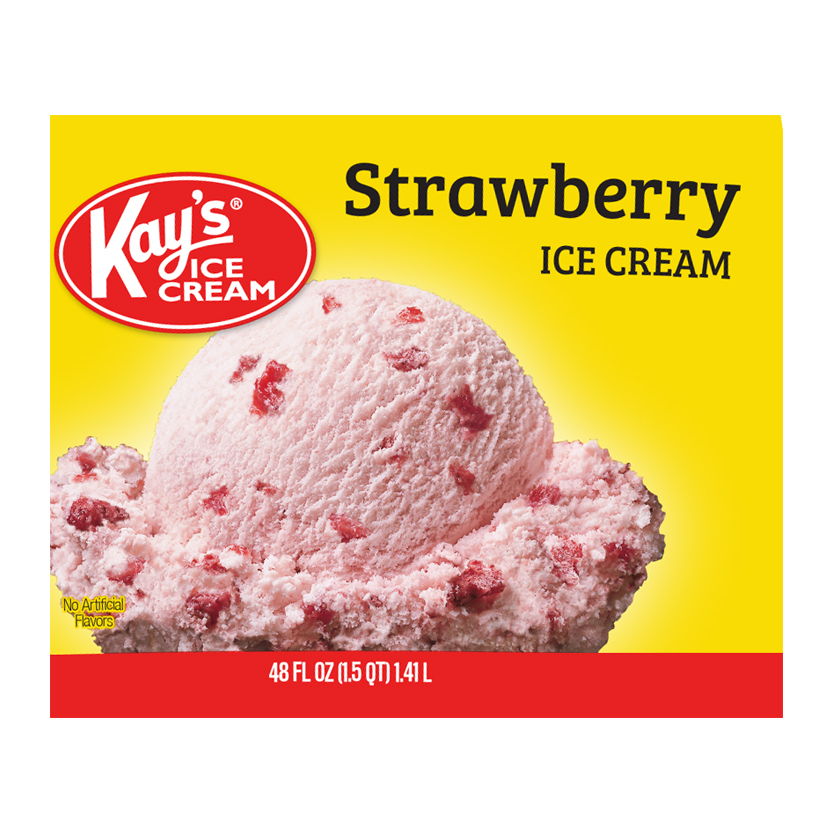 Kay's Ice Cream Strawberry Ice Cream 48 fl oz