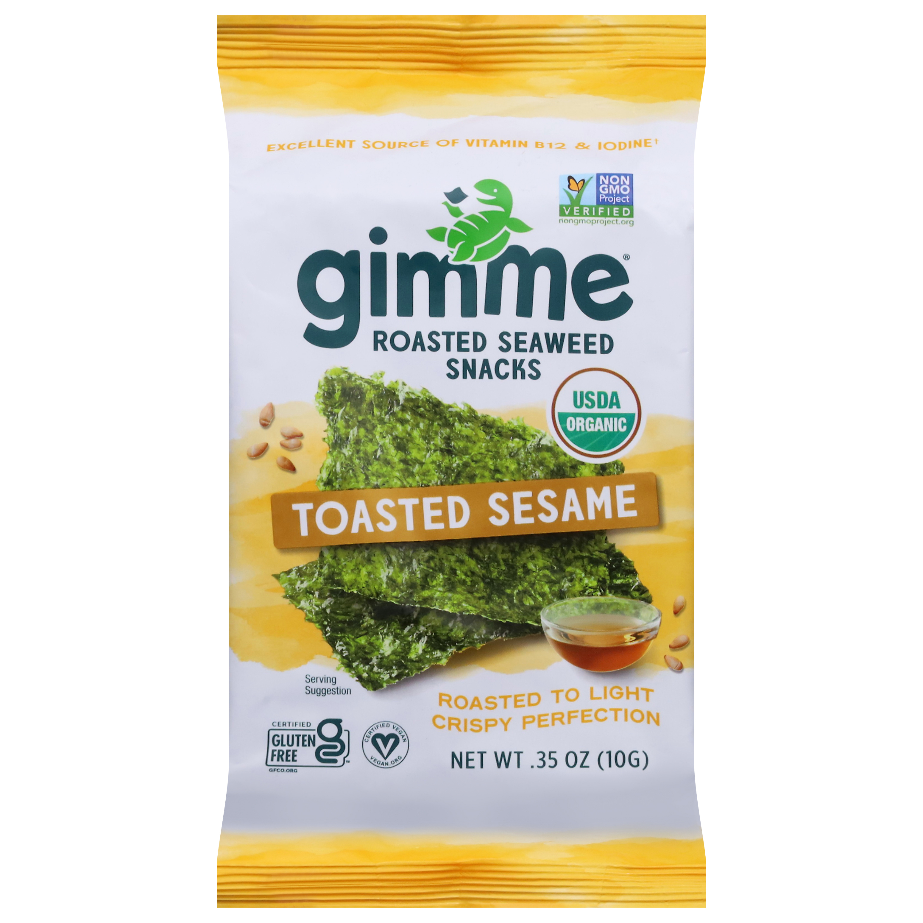 gimMe Roasted Toasted Sesame Seaweed Snacks