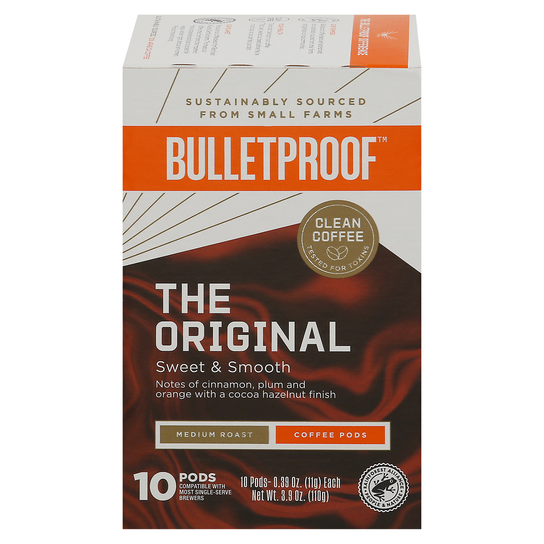 Bulletproof Medium Roast Pods The Original Coffee 10 - 0.39 oz Pods