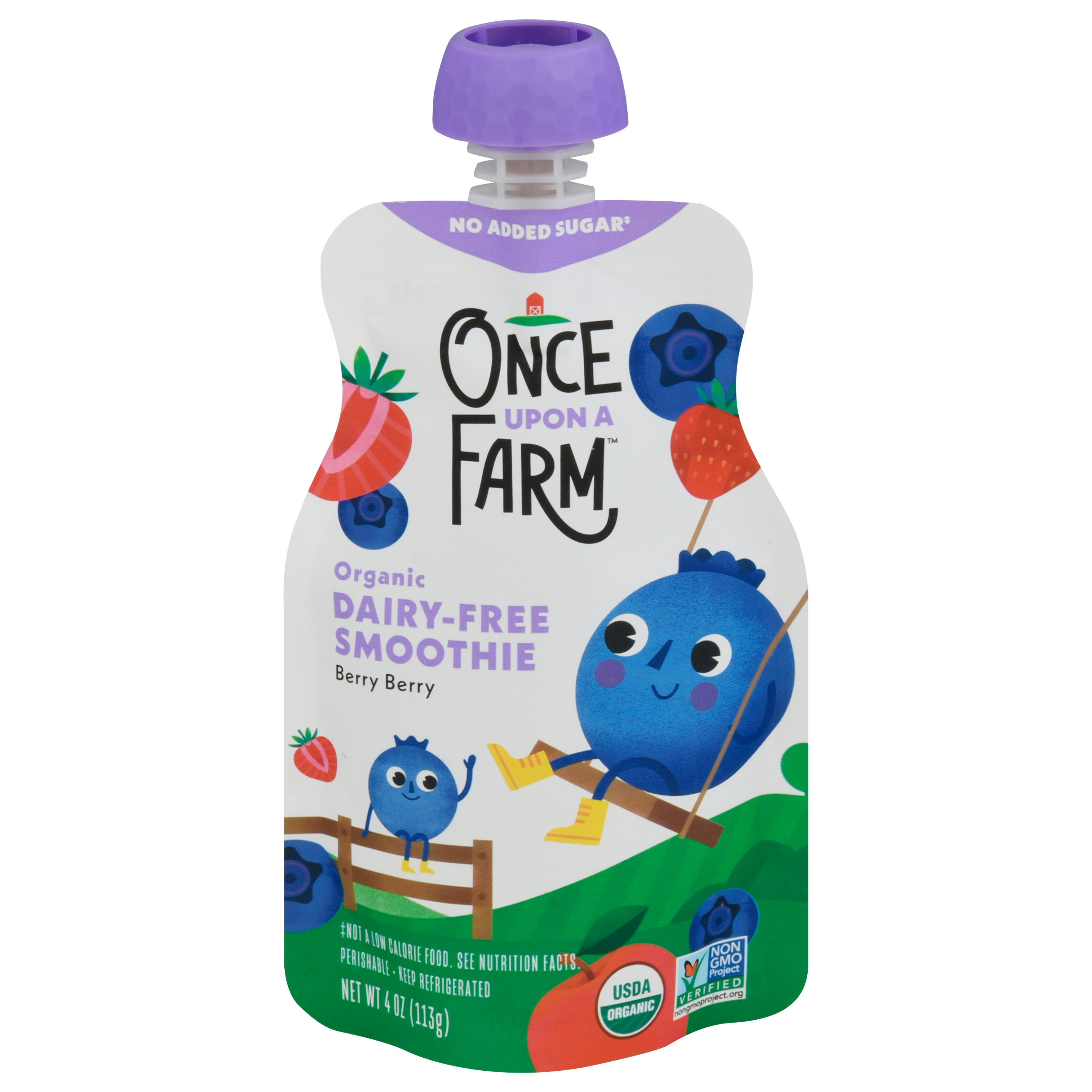 Once Upon a Farm Organic Dairy-Free Berry Berry Smoothie