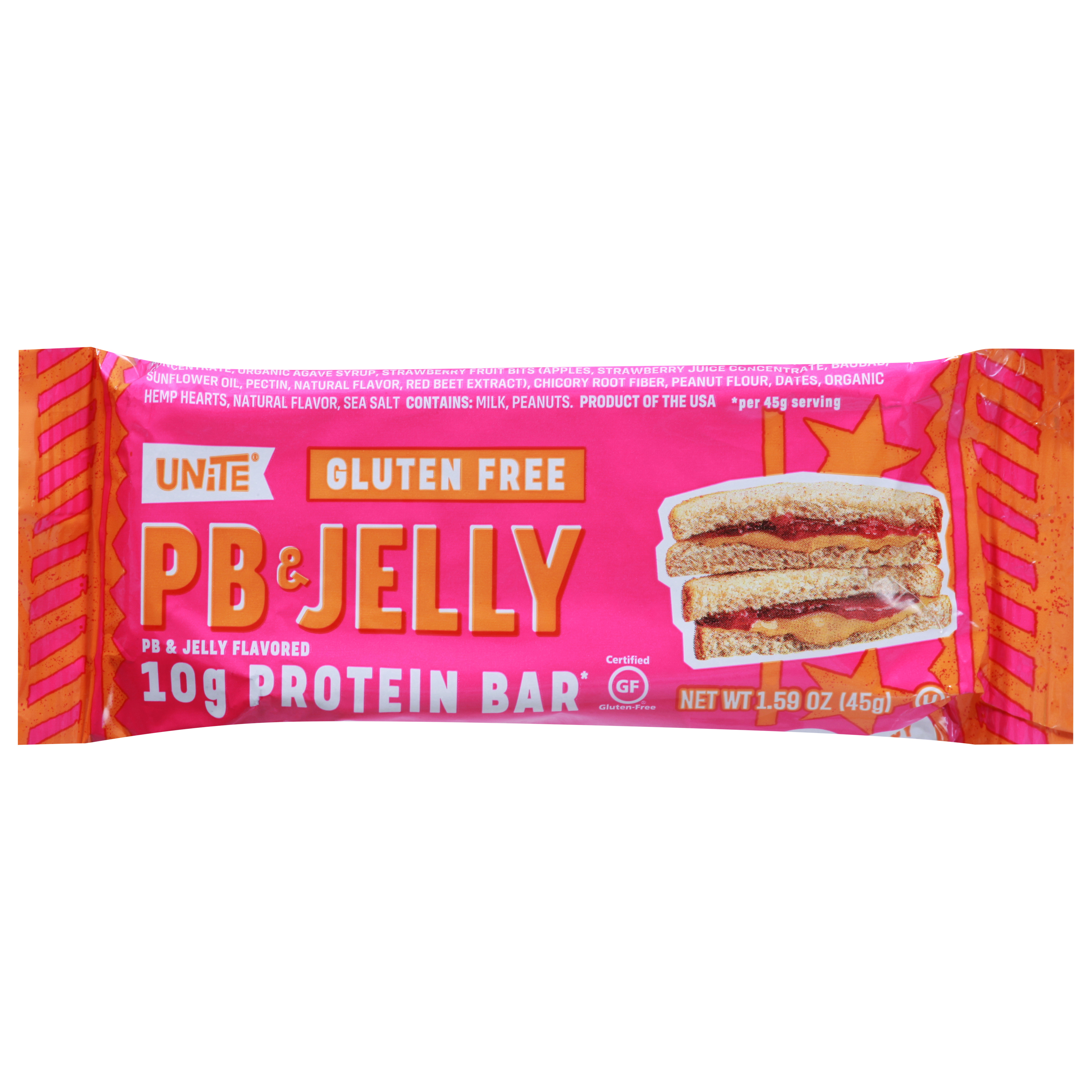 Unite Gluten Free PB & Jelly Flavored Protein Bar