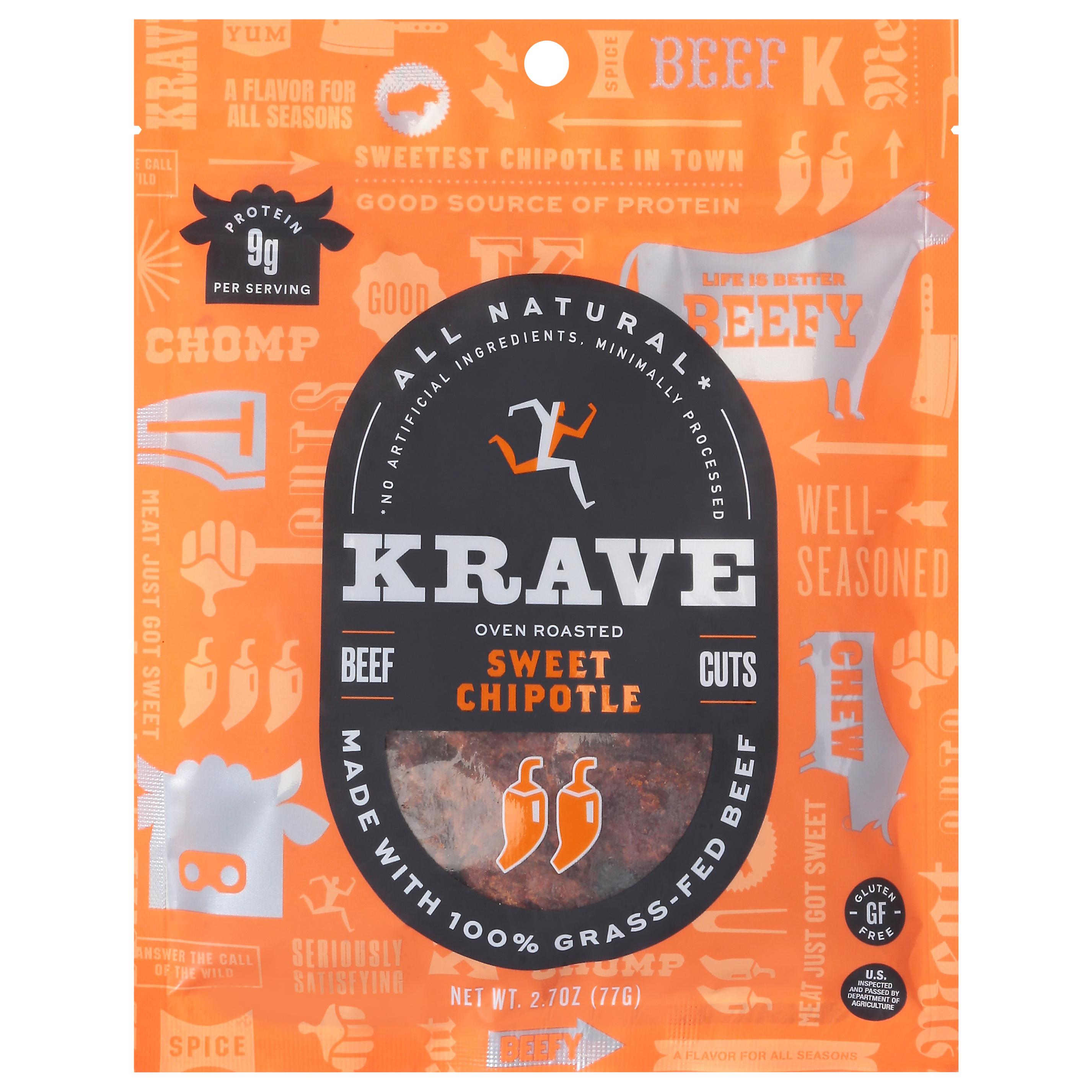 Krave Oven Roasted Sweet Chipotle Beef Cuts
