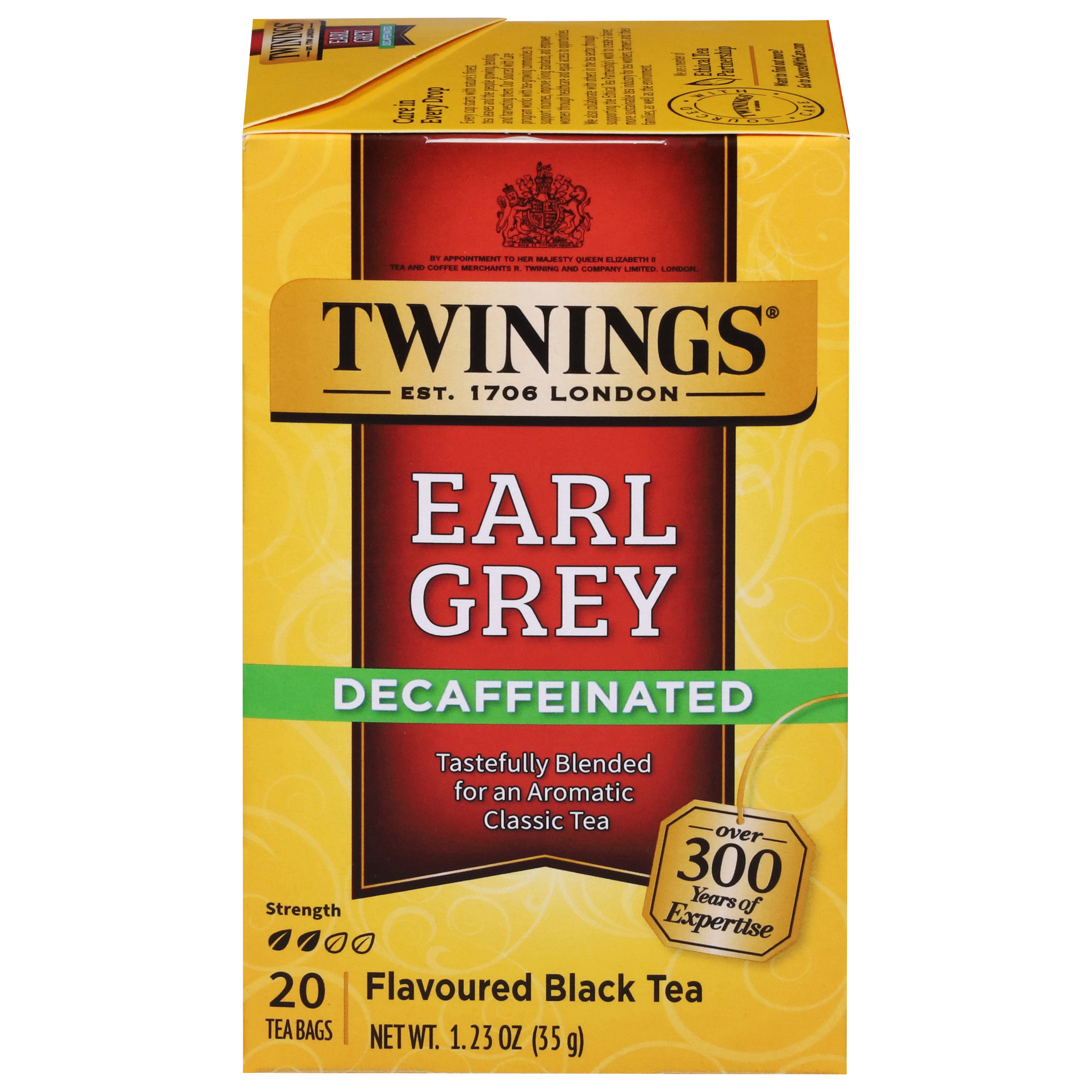 Twinings Decaffeinated Tea Bags Earl Grey Black Tea