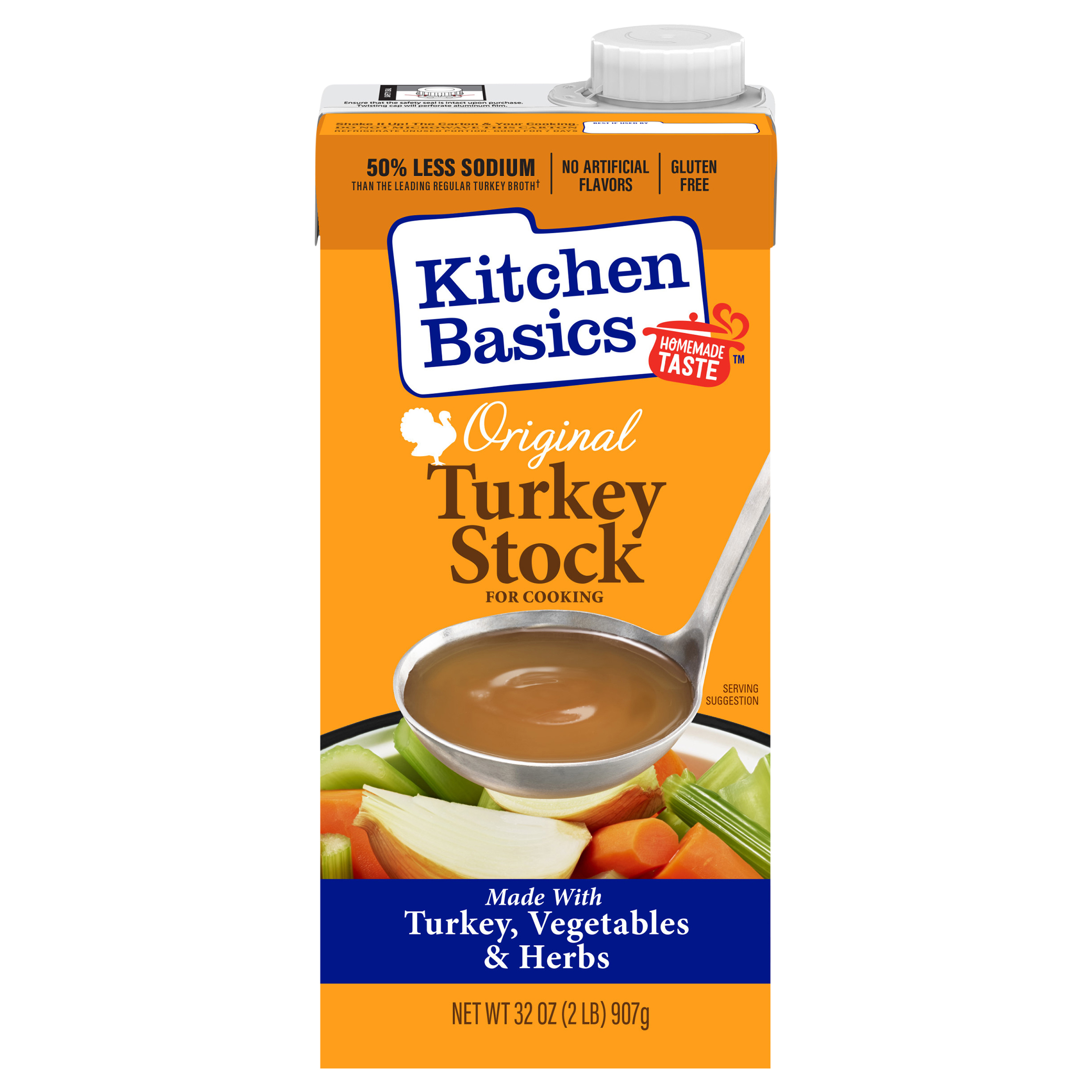 Kitchen Basics Original Turkey Stock 32 oz., Carton