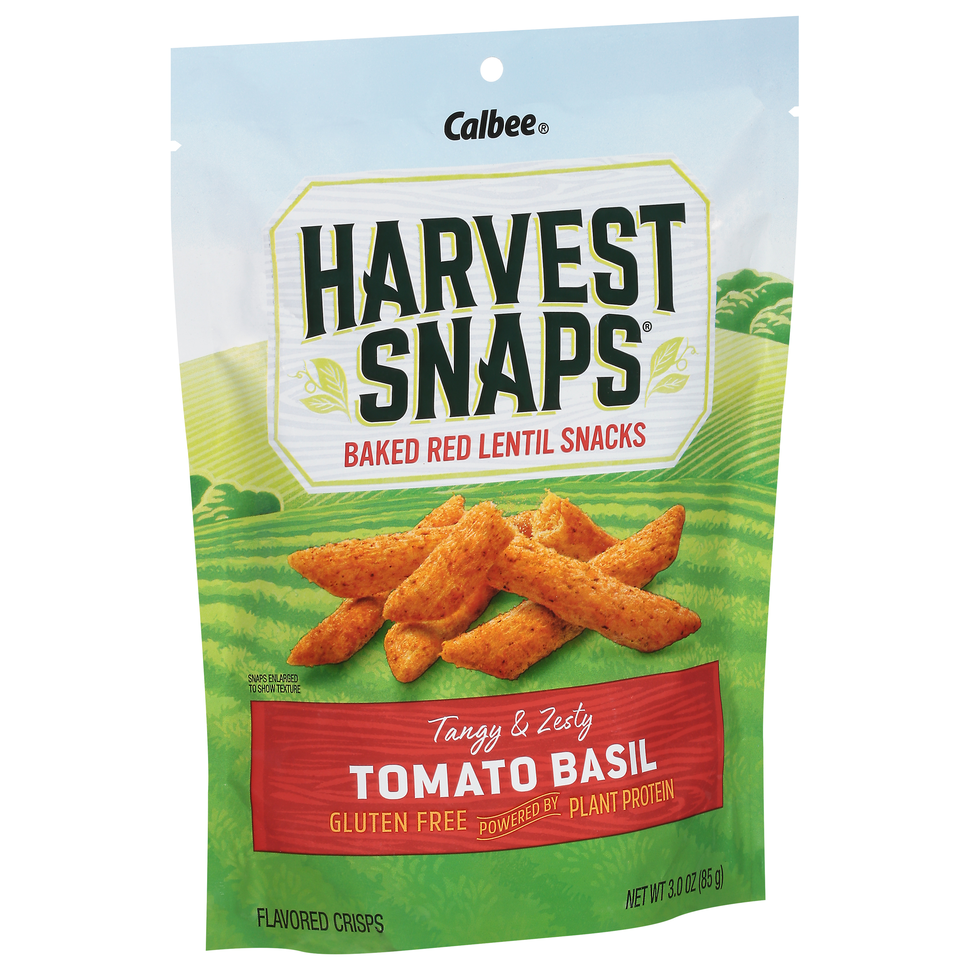 Harvest Snaps Tomato Basil Baked Red Lentil Snacks