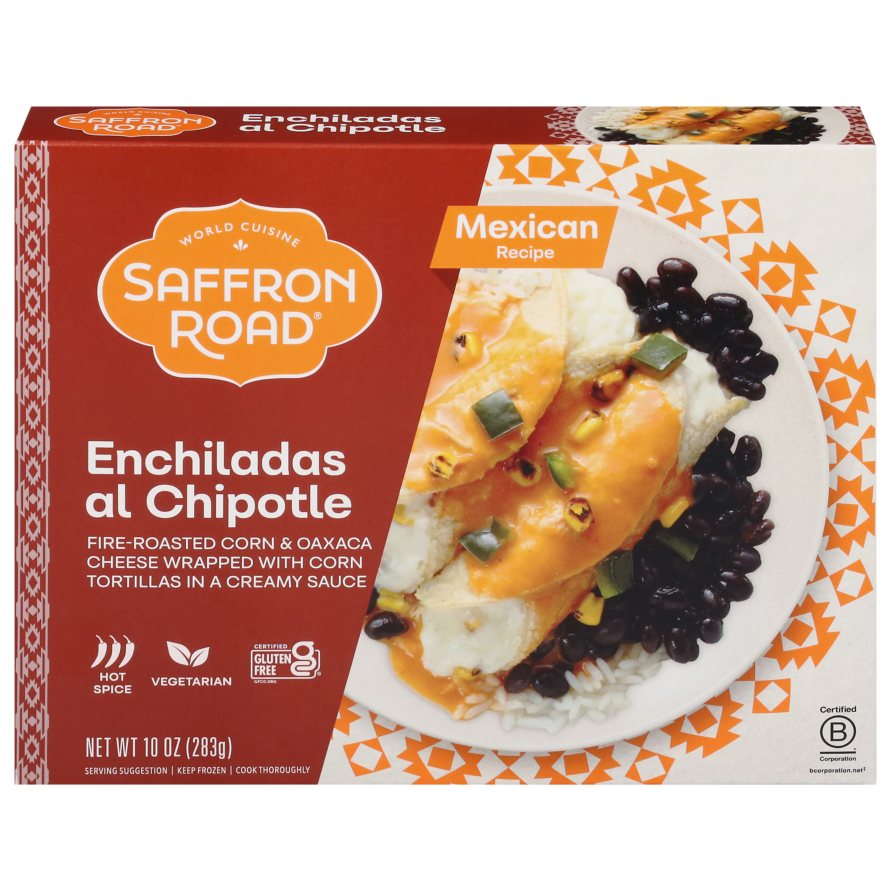 Saffron Road Hot Spice Enchiladas Al Chipotle