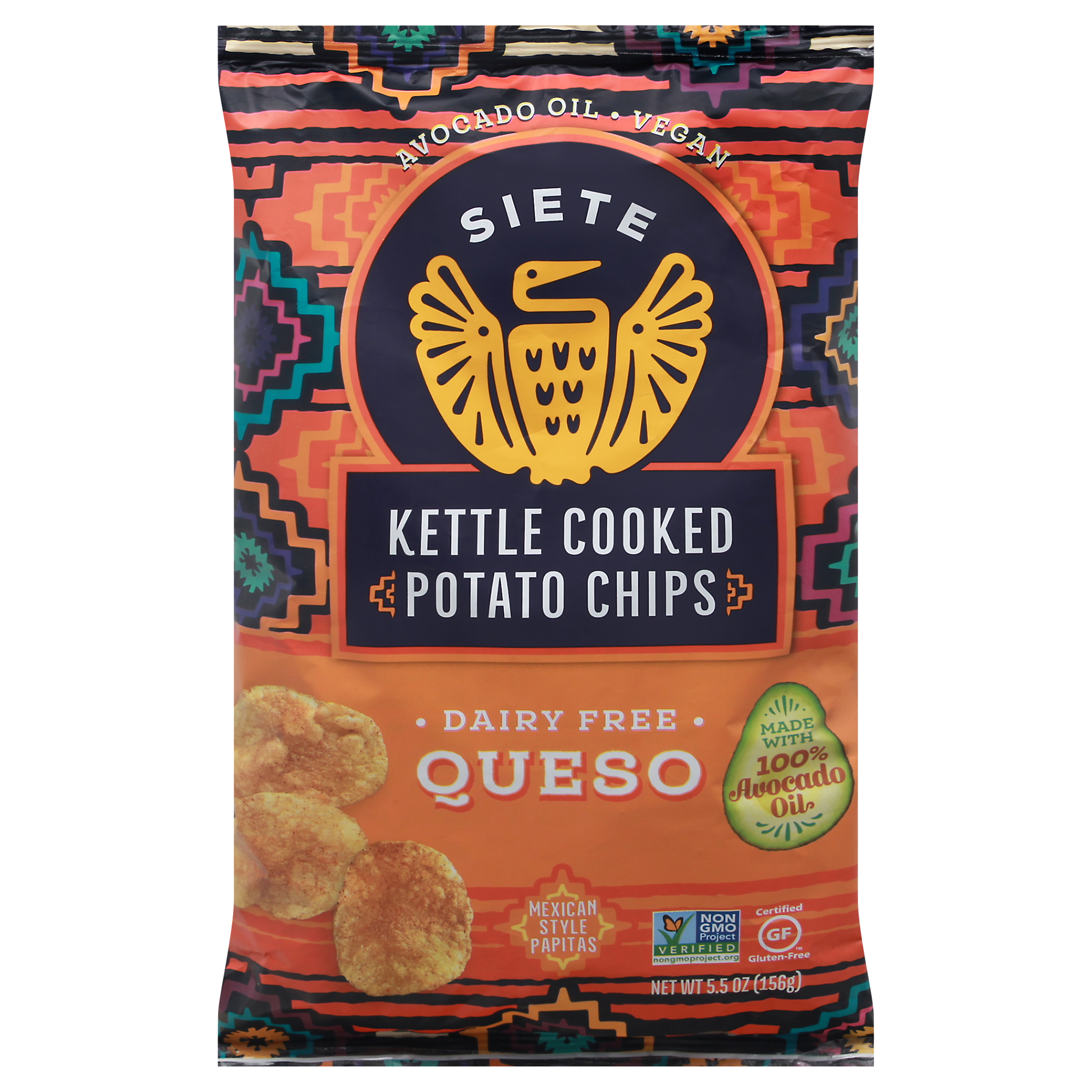 Siete Kettle Cooked Queso Potato Chips