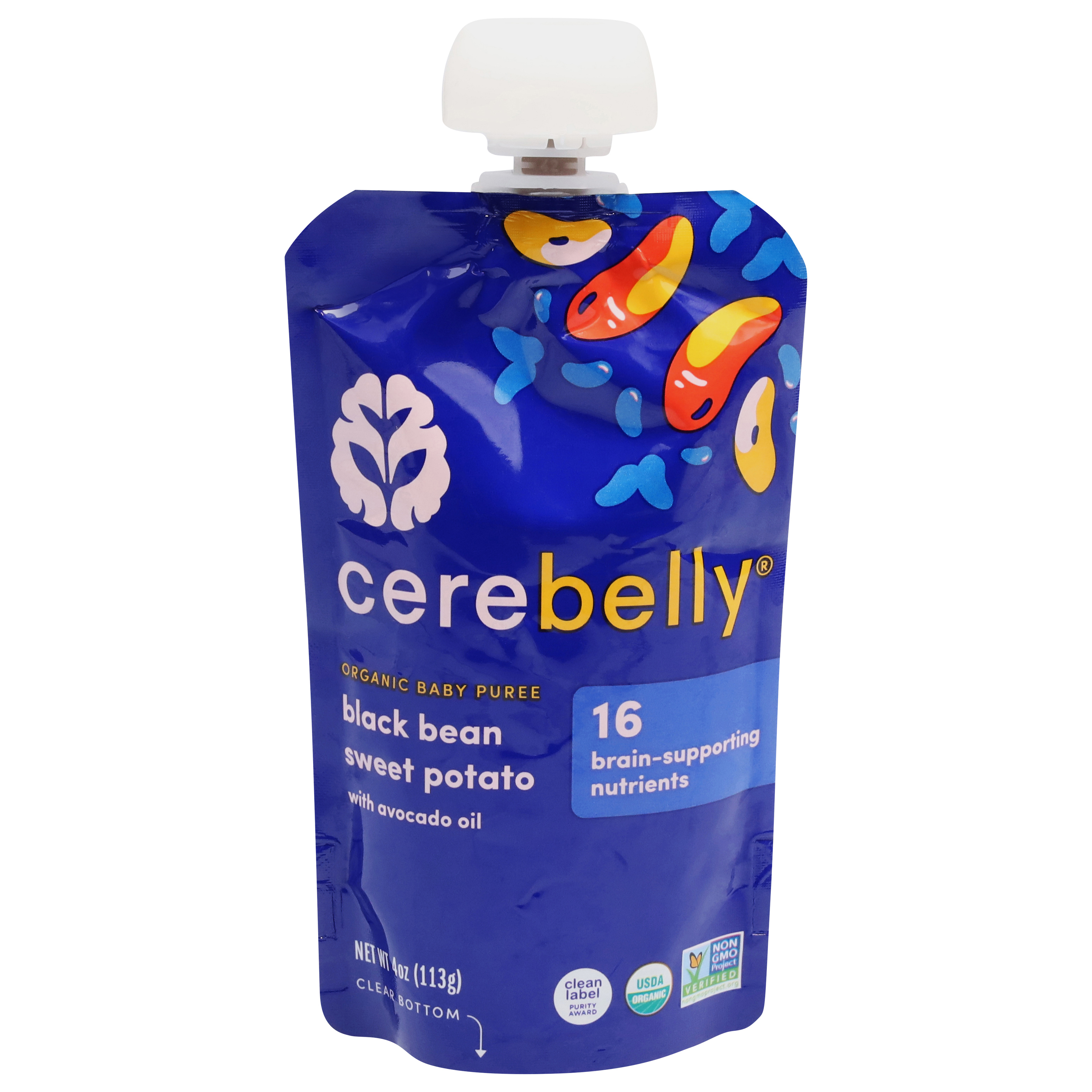 Cerebelly Organic Black Bean Sweet Potato Baby Puree