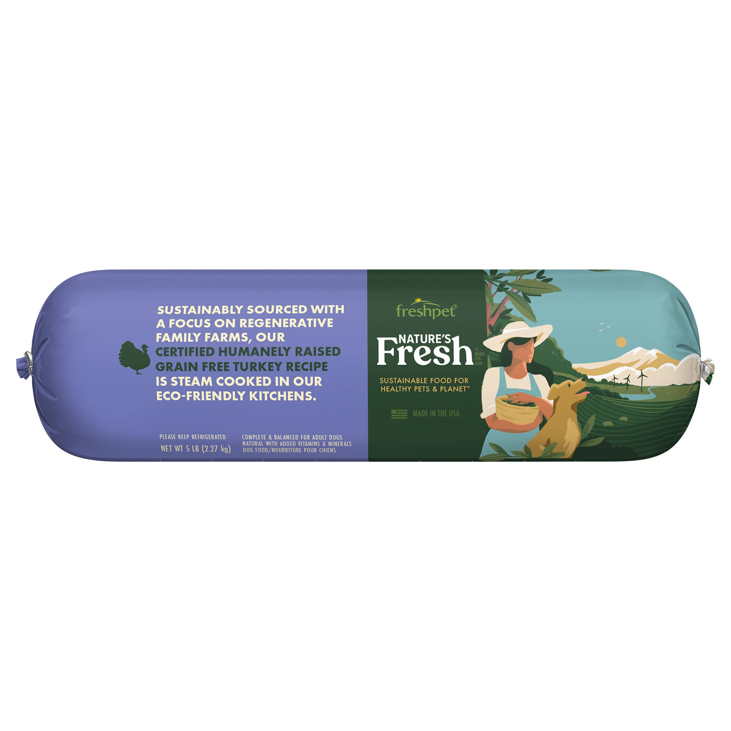Freshpet Nature's Fresh Adult Grain Free Turkey Recipe Dog Food