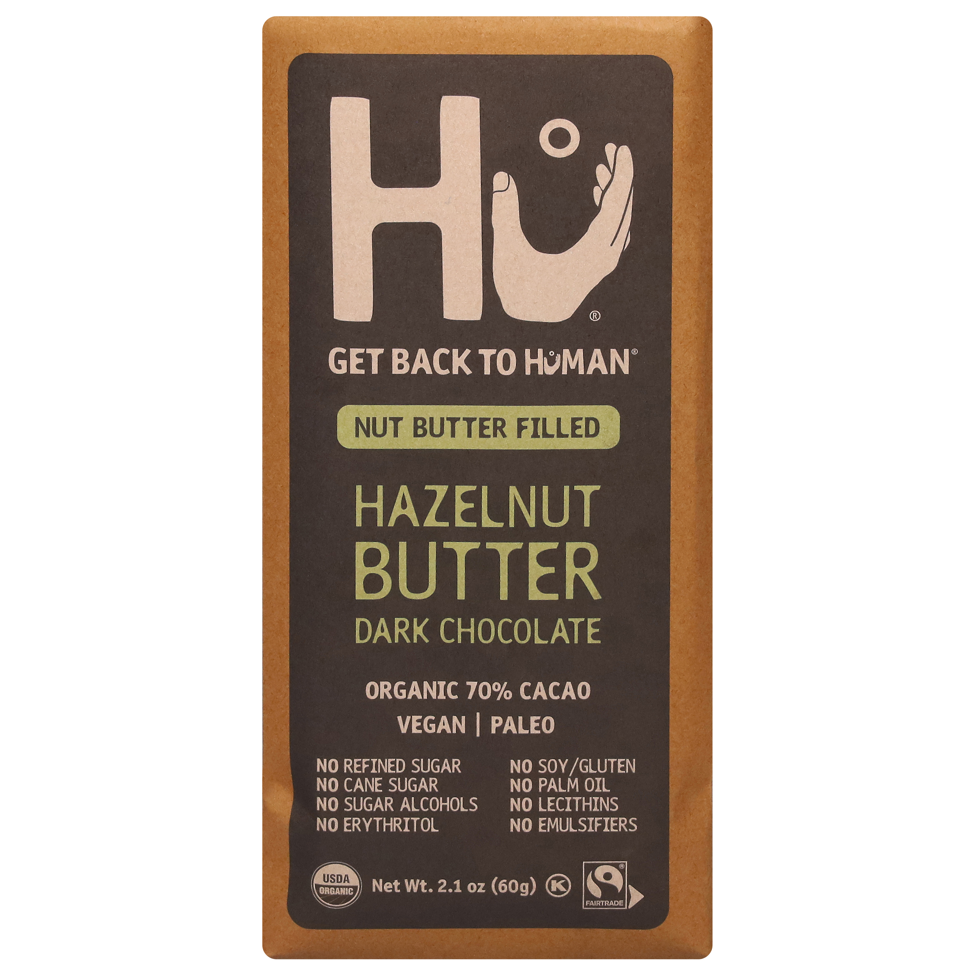 Hu Organic 70% Cacao Hazelnut Butter Dark Chocolate