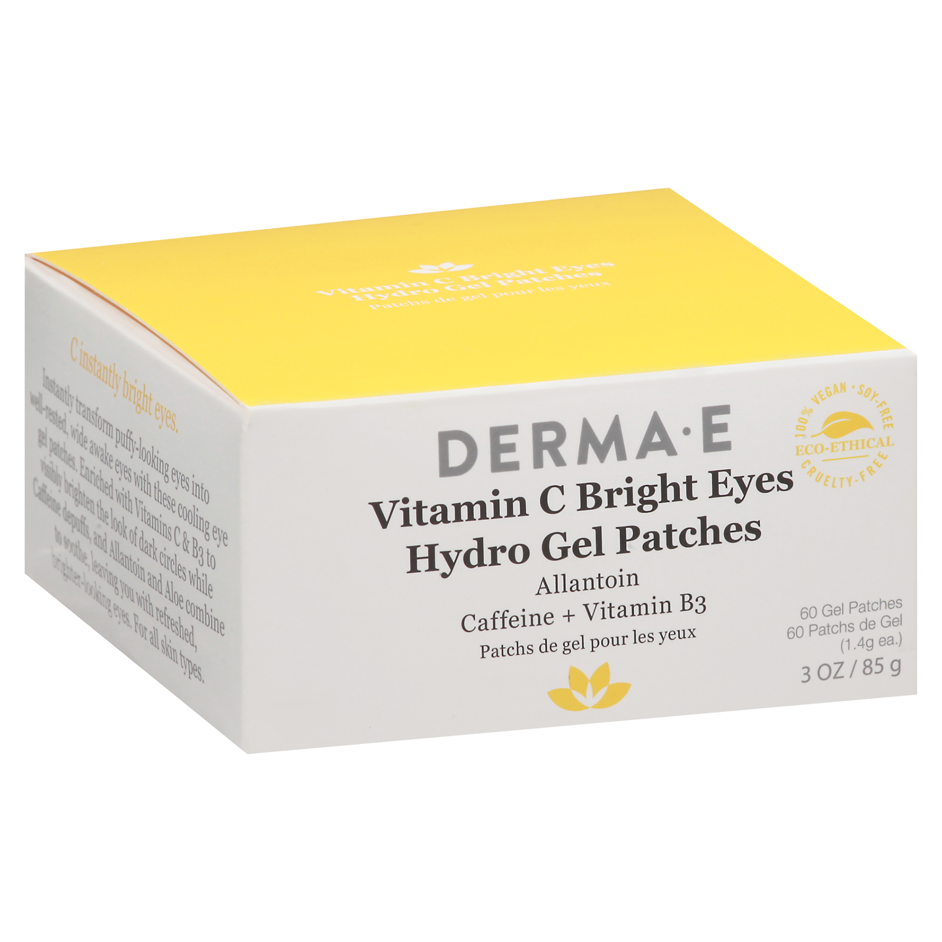 Derma E Vitamin C Bright Eyes Hydro Gel Patches 60-1.4 ea Patches