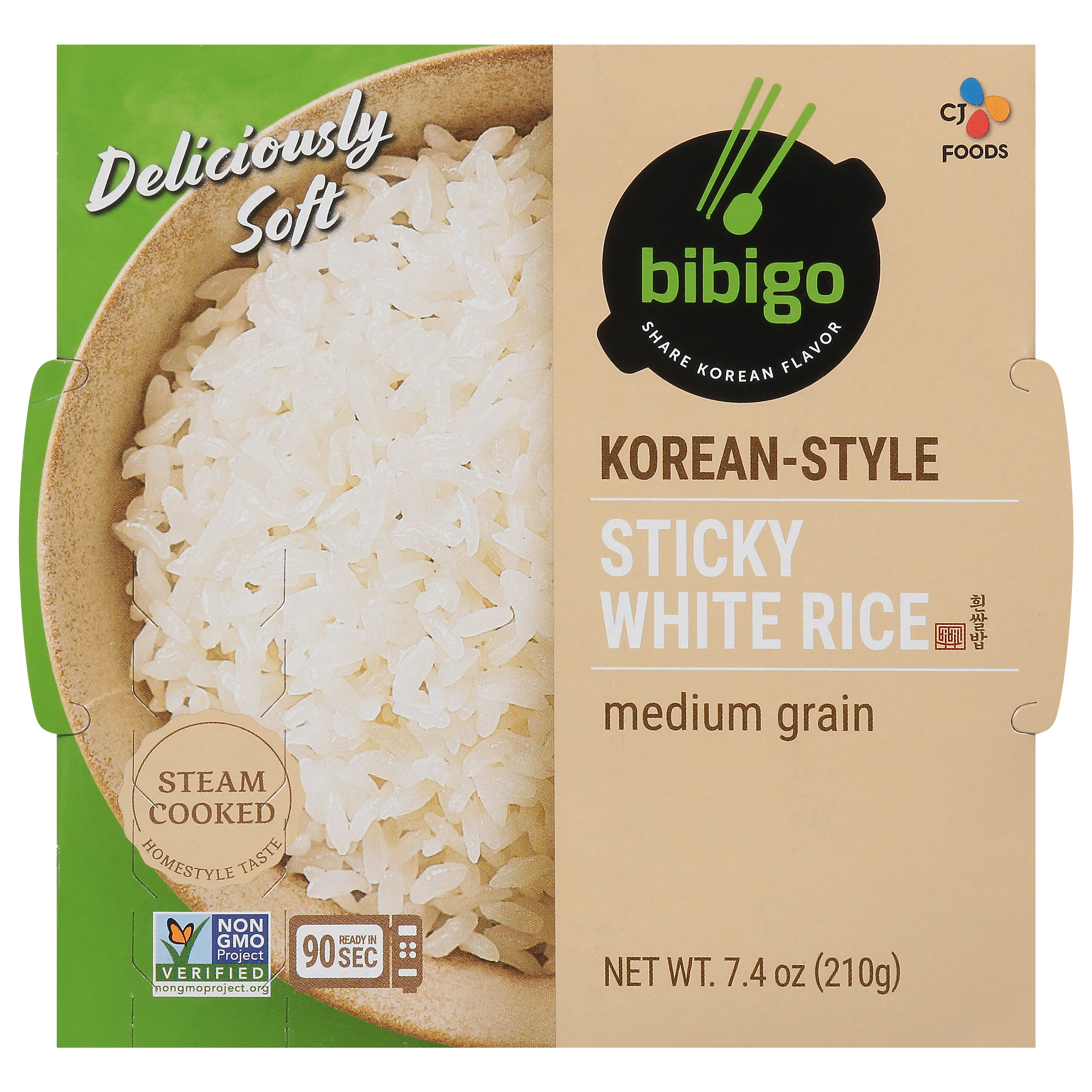 Bibigo Sticky Korean-Style Medium Grain White Rice