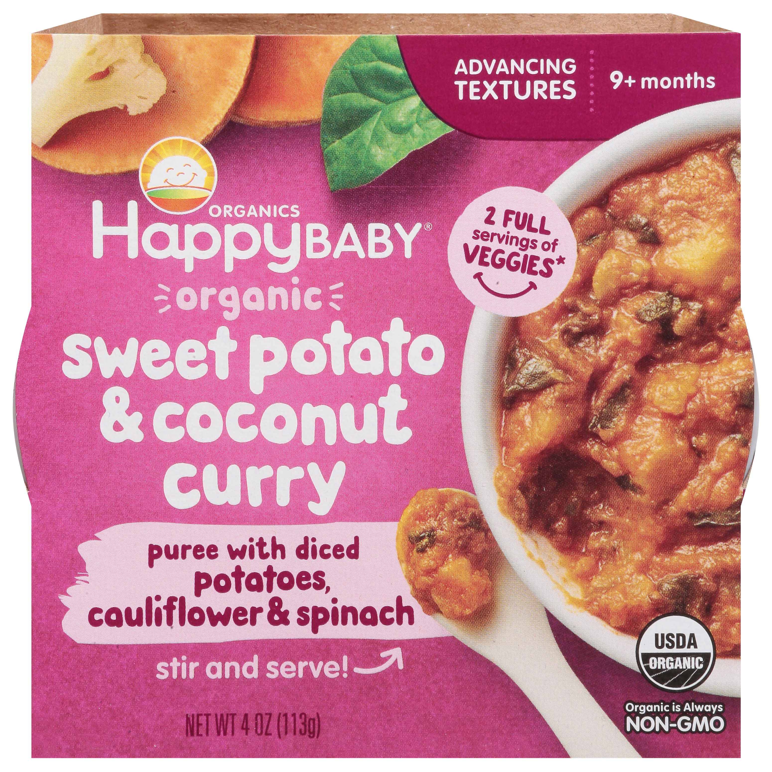 HappyBaby Organics 9+ months Sweet Potato & Coconut Curry
