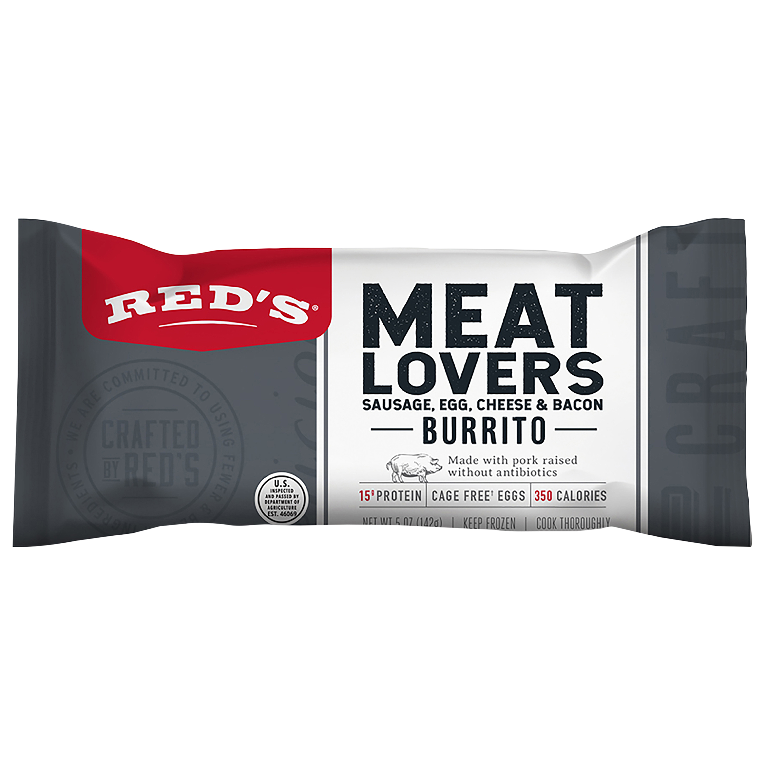 Red's Meat Lovers Sausage & Egg Burrito