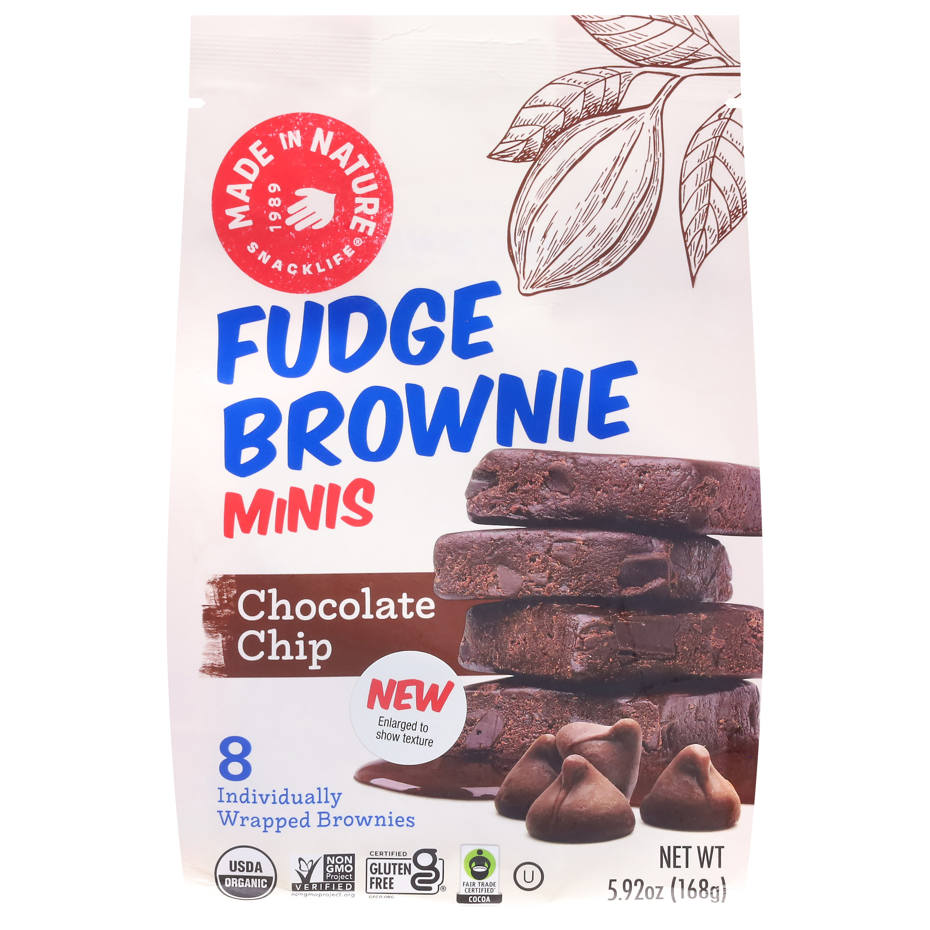 Made in Nature Minis Chocolate Chip Fudge Brownie