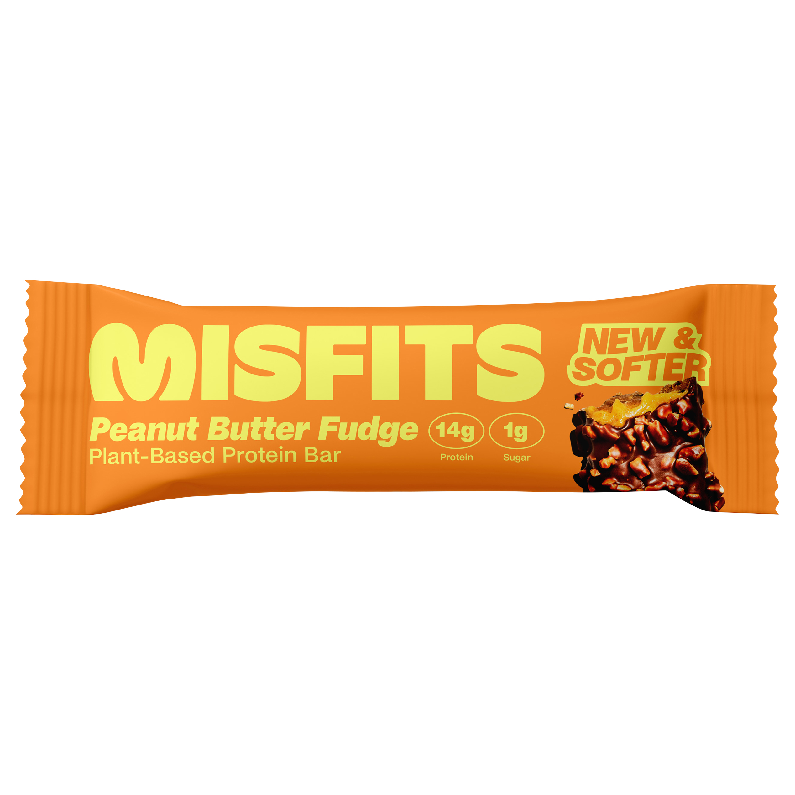 Misfits Plant-Based Peanut Butter Fudge Flavored Protein Bar